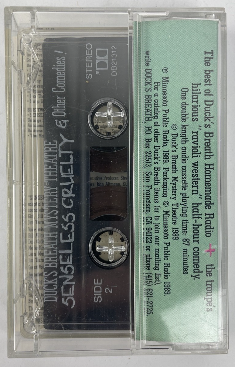 Duck's Breath Mystery Theatre Senseless Cruelty & Other Comedies Cassette Tape