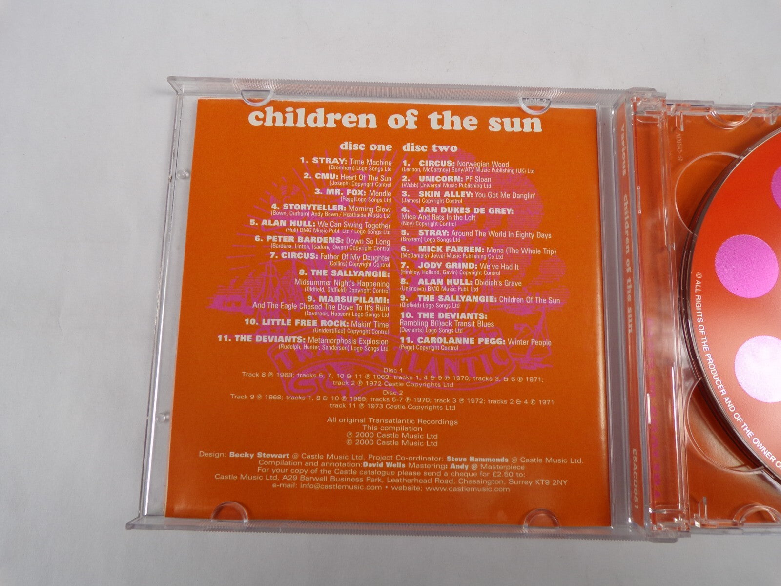 Various Childern Of The Sun Stray Cmu Mr Fox Storyteller Alan Hull Peter CD#55