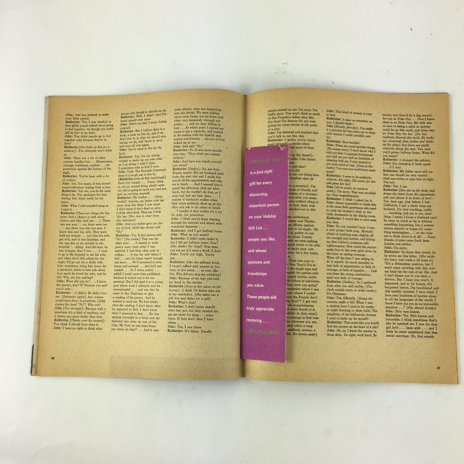 December1961 Theatre Arts Magazine FredricMarch by RichardGehman Robert Anderson