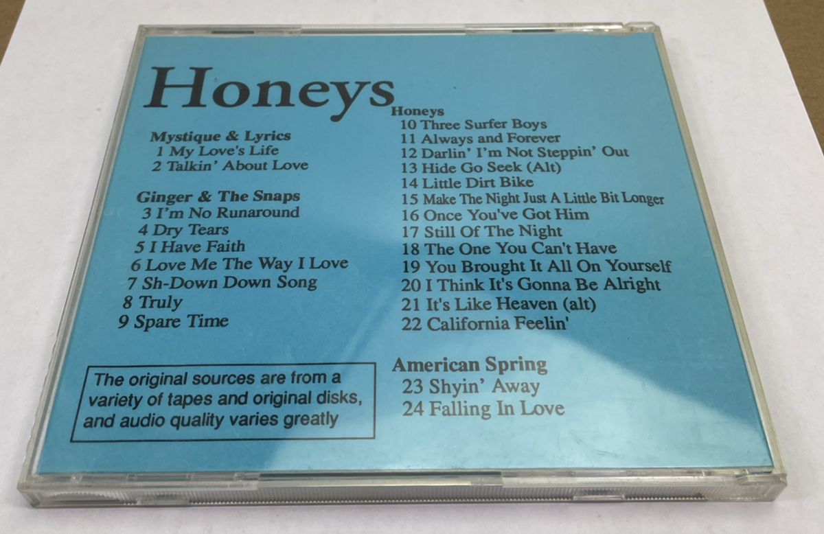 The Honeys - Collectors Series CD - 20 Tracks - VG - (Very Best Greatest Hits)