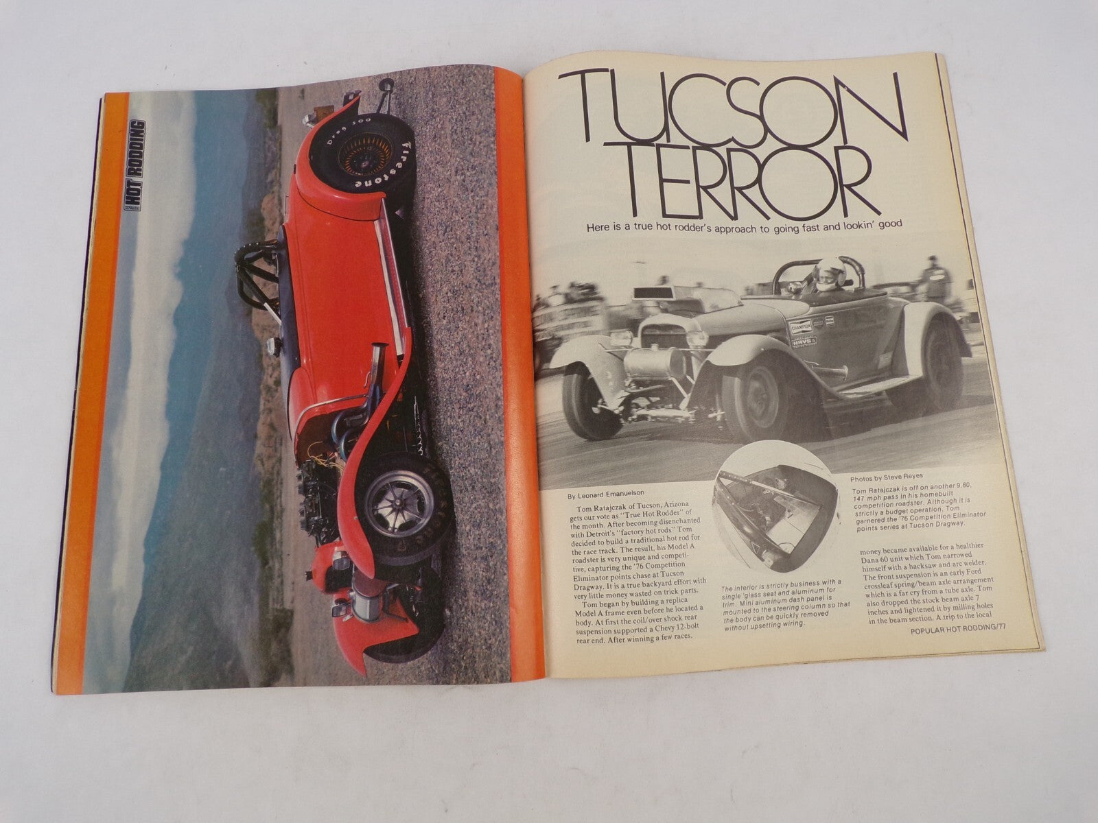 May 1977 Hot Rod Magazine Build A 9-Second V8 Vega NHRA Winternationals! Tony Na
