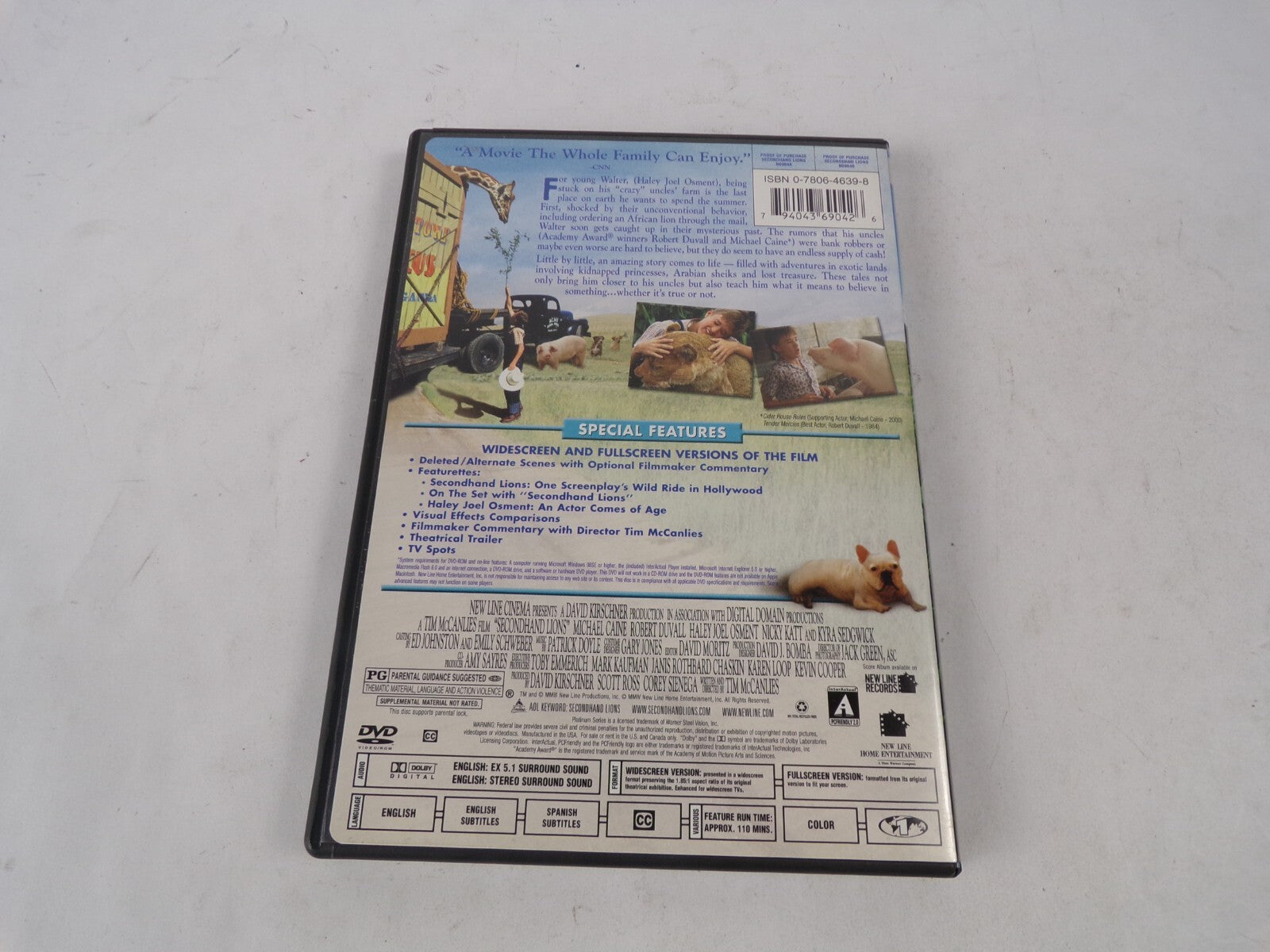 Secondhand Lions "One Of The Year's Happiest Movies."One Of The Year'sDVD Movies