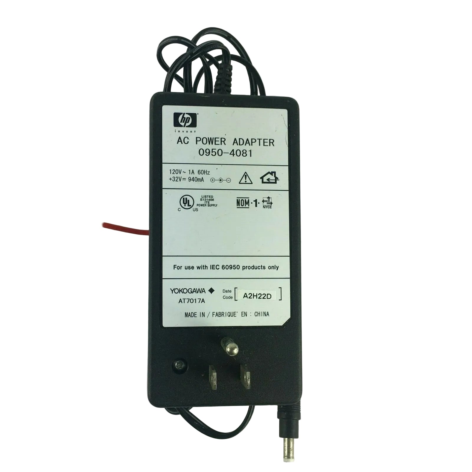 Genuine HP 0950-4081 A2H22D Output 32V 940mA Power Supply Adapter A4