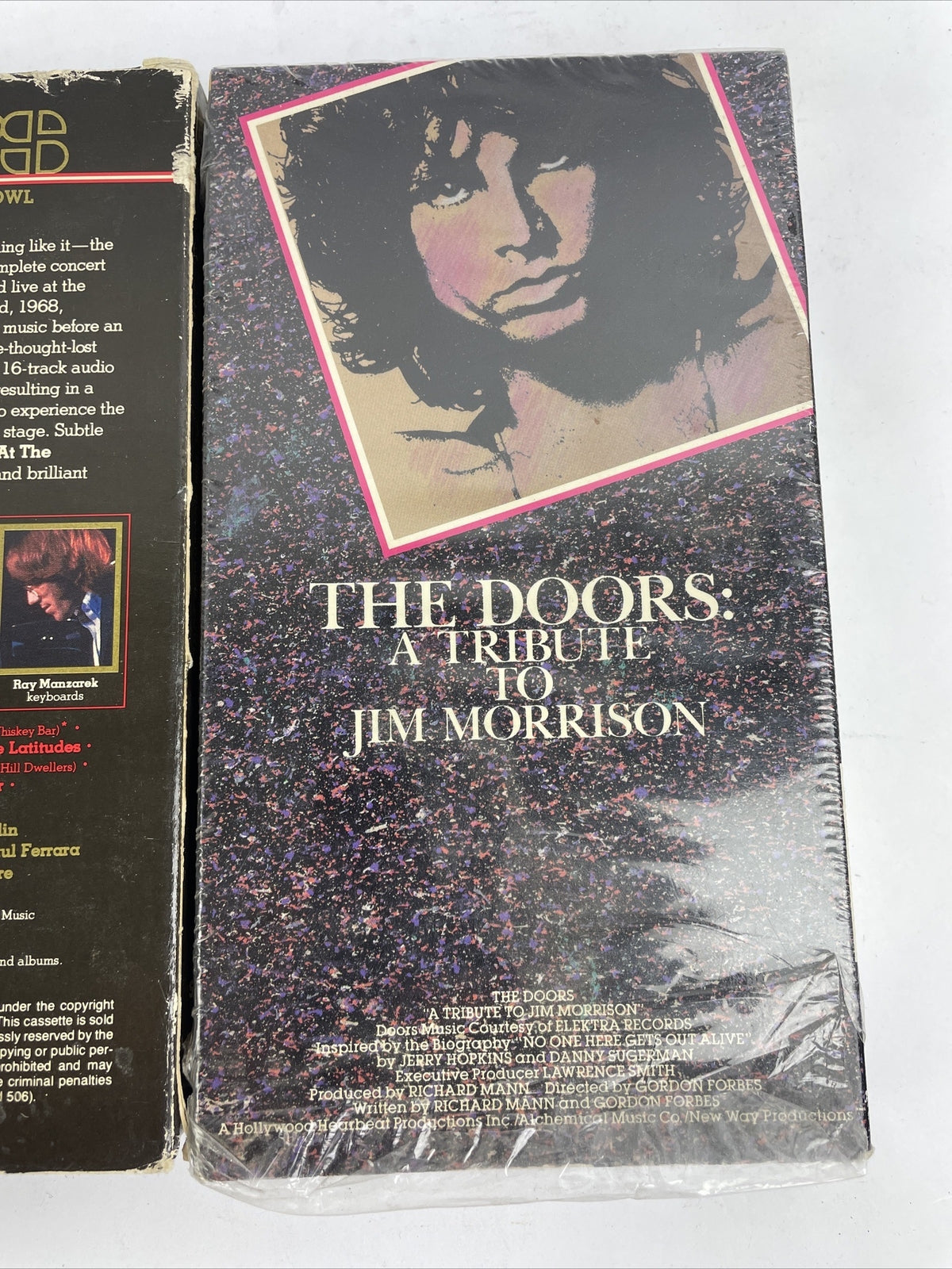 2 x The Doors Live At The Hollywood Bowl + TRIBUTE to Jim Morrison VHS Tapes Lot