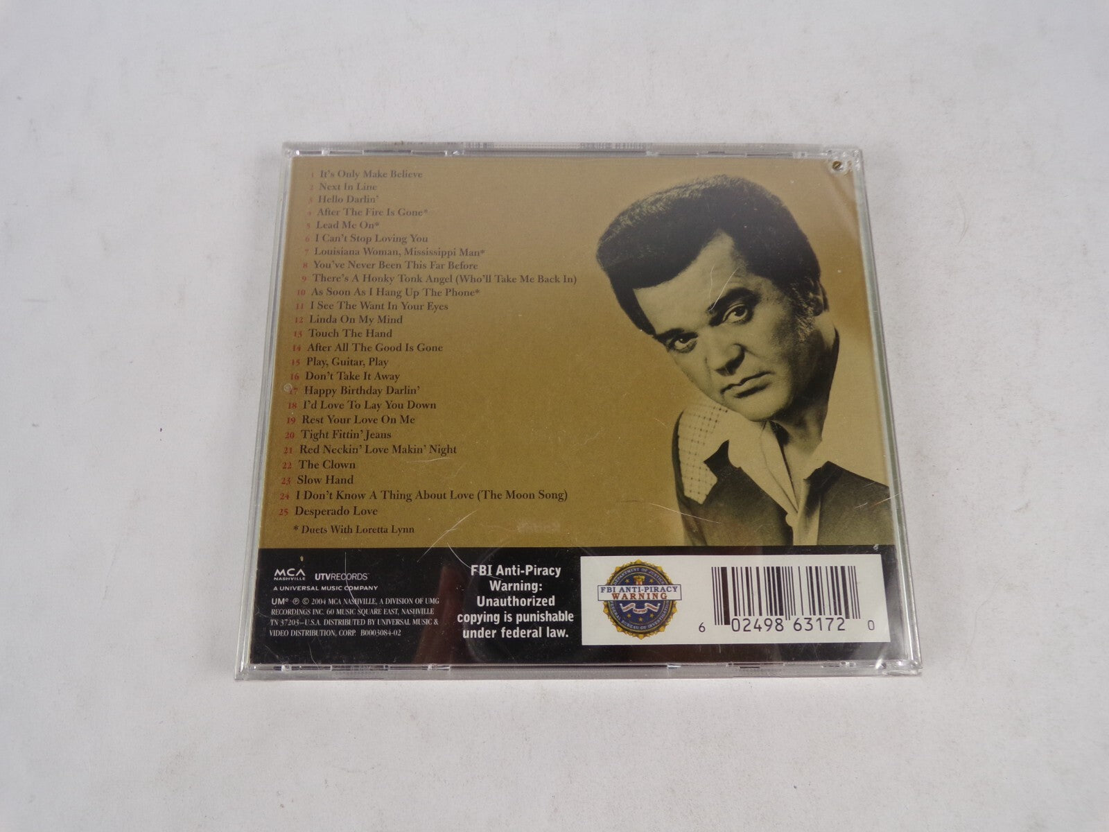 Conway Twitty It's Only Make Believe Next In Line Hello Darlin' After The CD#15