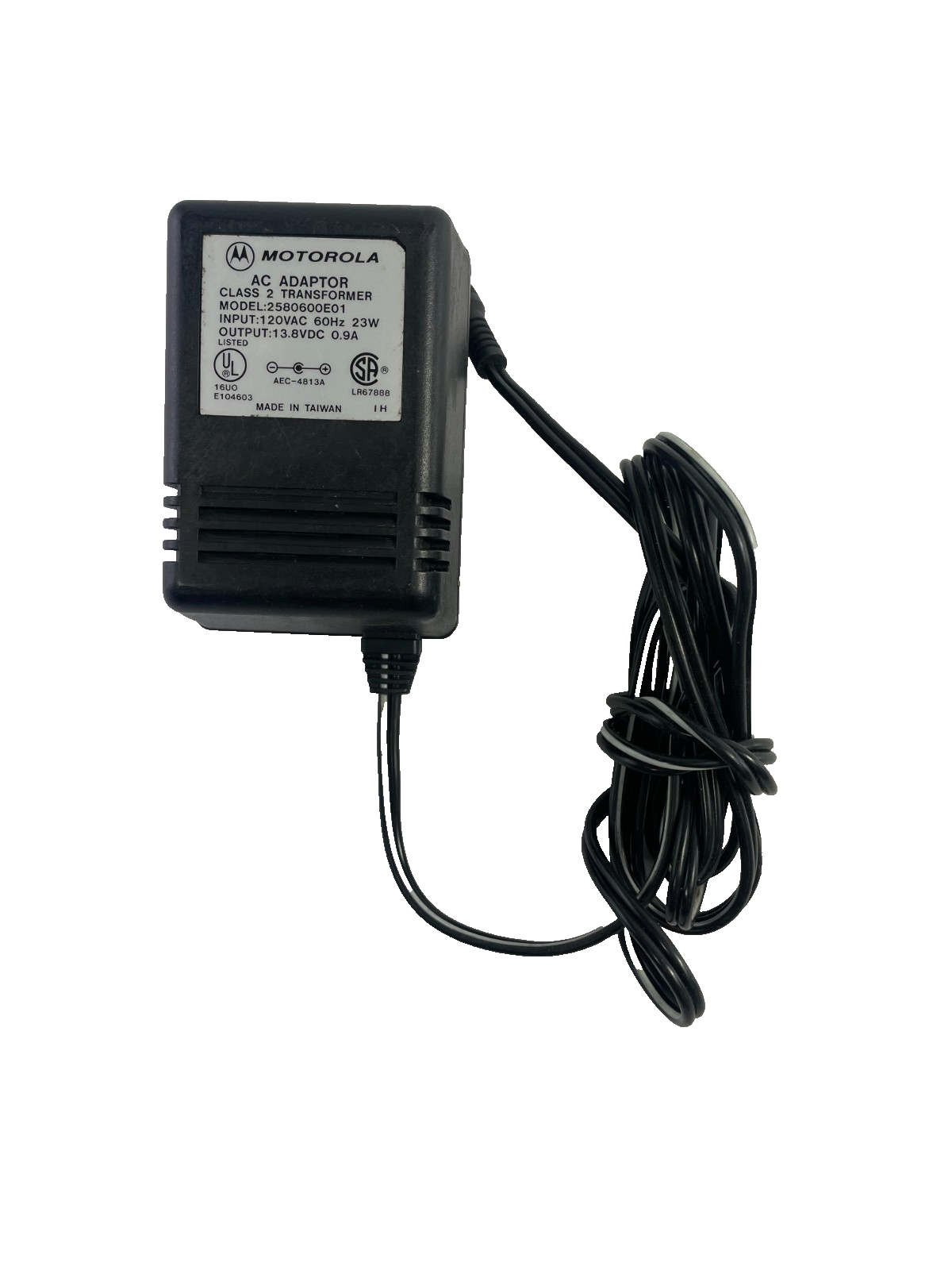 Geniune Motorola Model 2580600E01 Output 13.8V 0.9A Powet Supply AC Adapter #A83