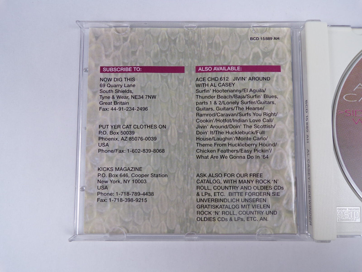 Al Casey Side Winder David Grisman Glen Campbell Jody Reynolds CD #13