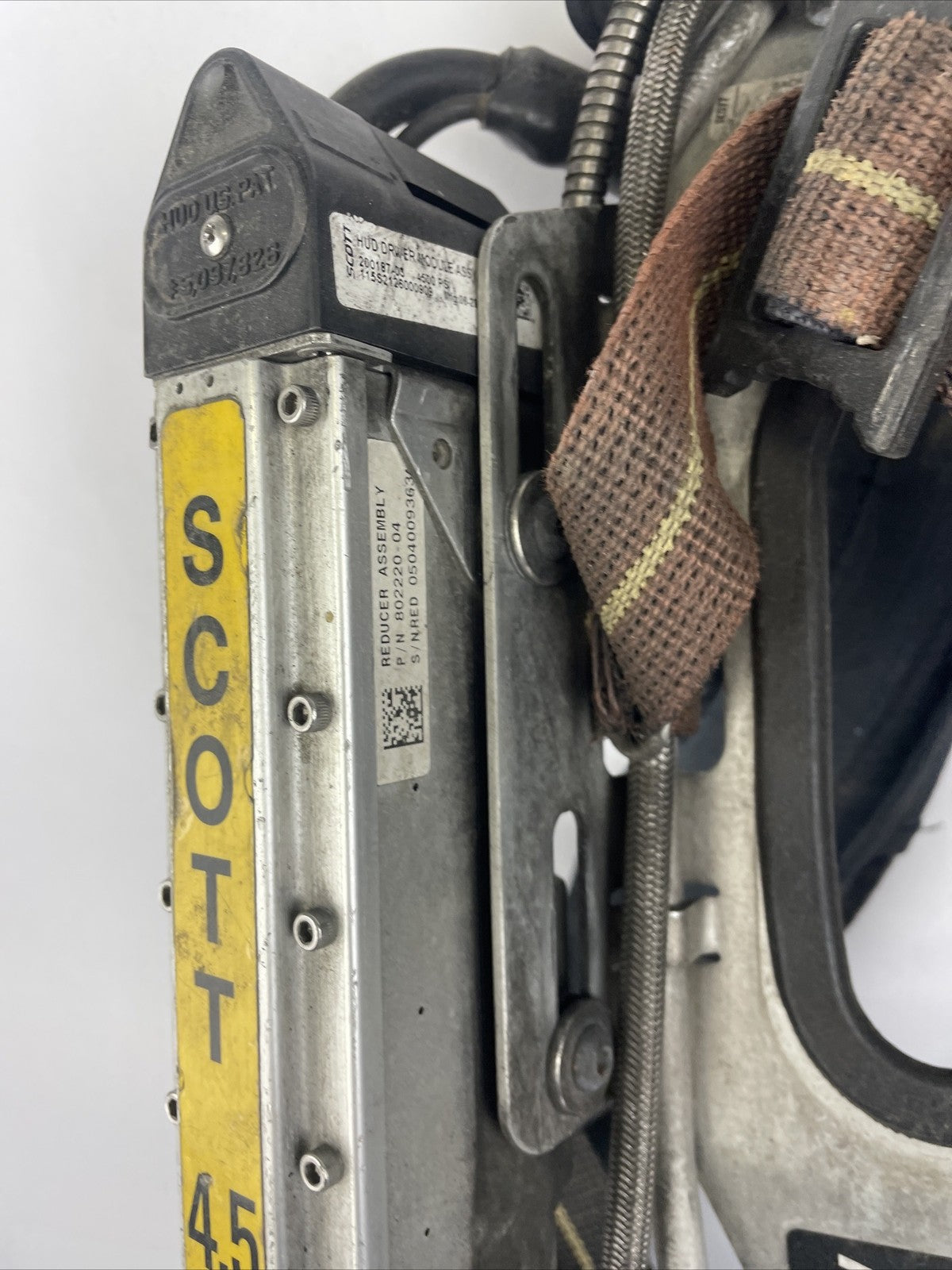 SCOTT SAFETY 4.5 4500 SCBA Air Pack Harness EZ-Flow Air Pak Plus with Sensor   f