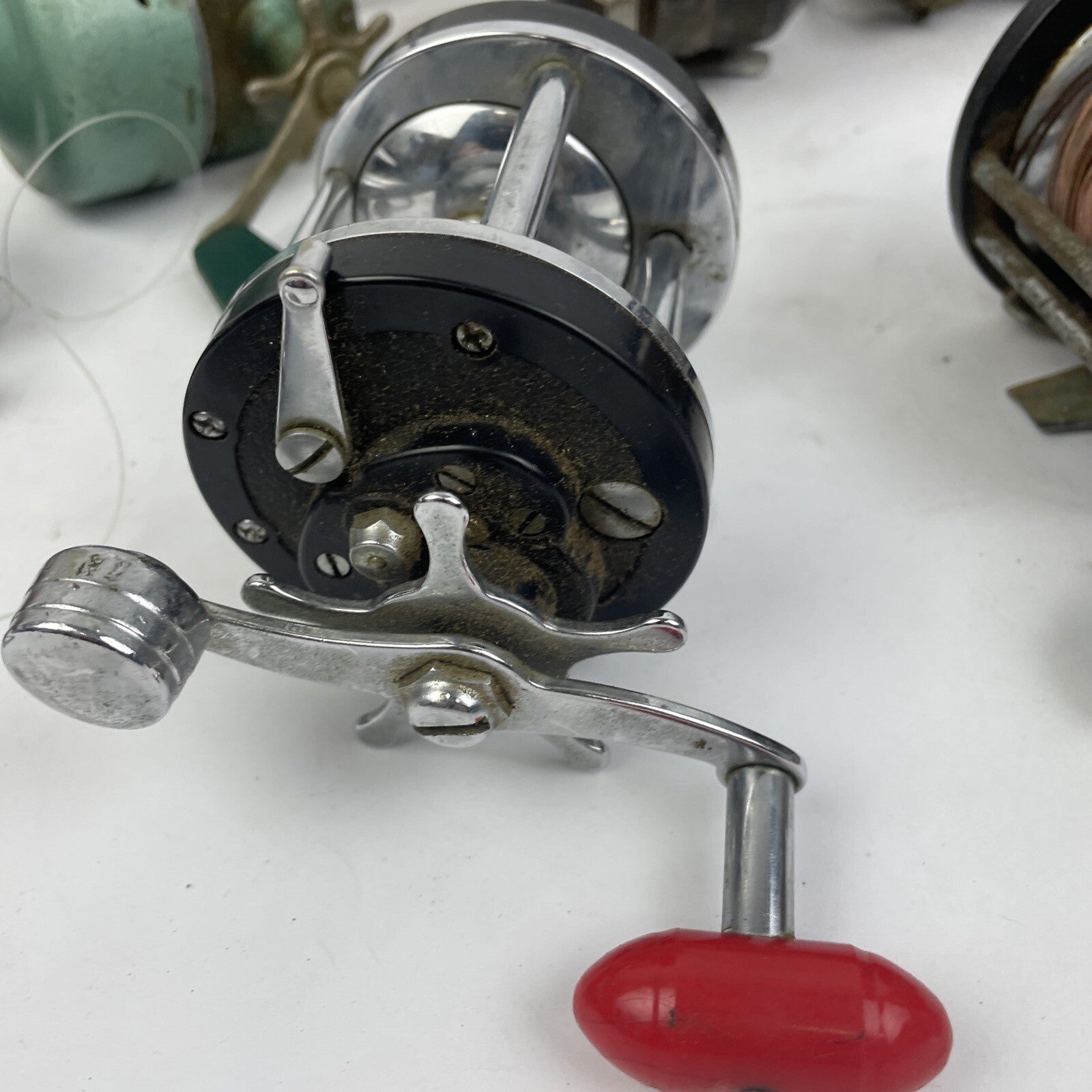 10 + Vintage Bait Cast Conventional Spinning Fresh Salt Reels For Parts Repair