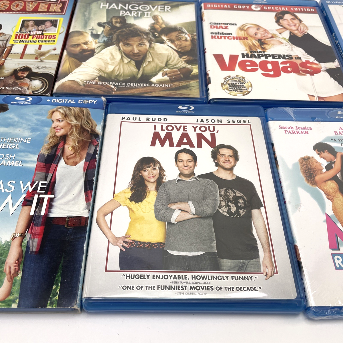 7 x Comedy Blu Ray Lot Hangover, I Love You Man, TED,  Miami Rhapsody, LAWKI