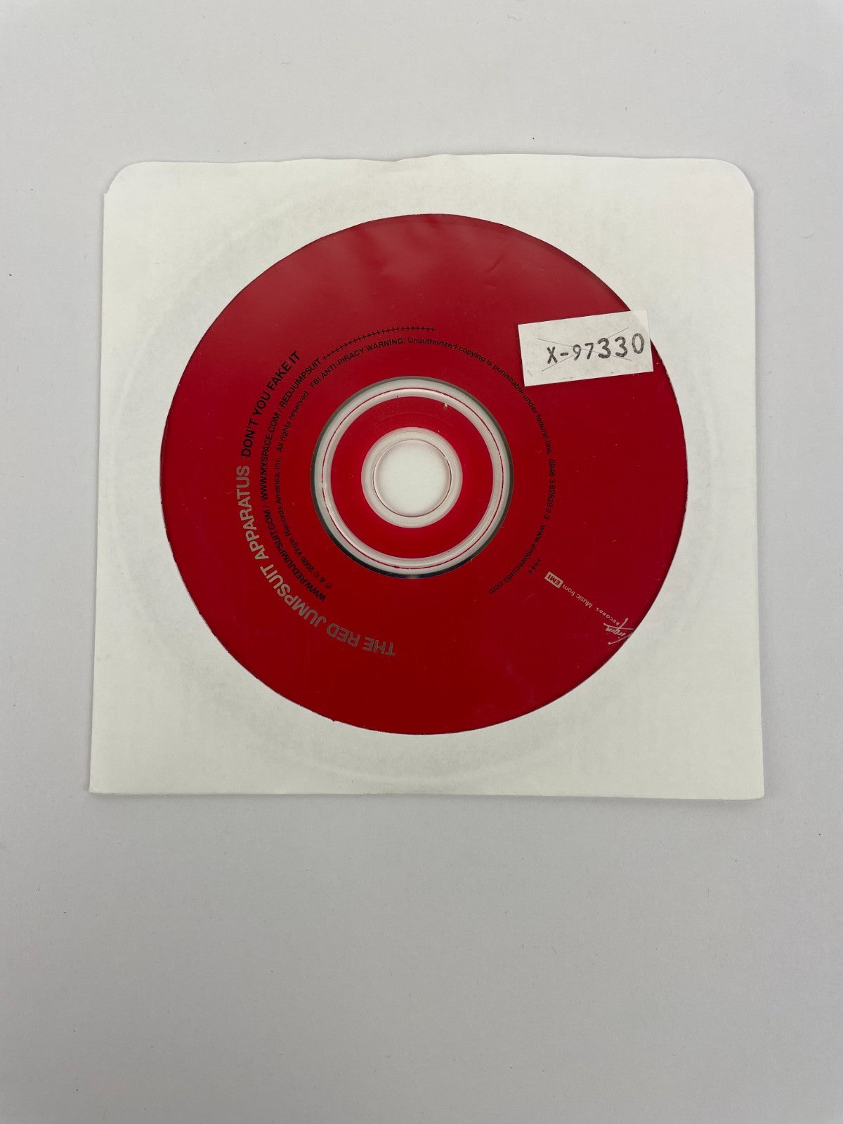 The Red Jumpsuit Apparatus Don’t You Fake It Digital Audio CDVirgin Records 2006