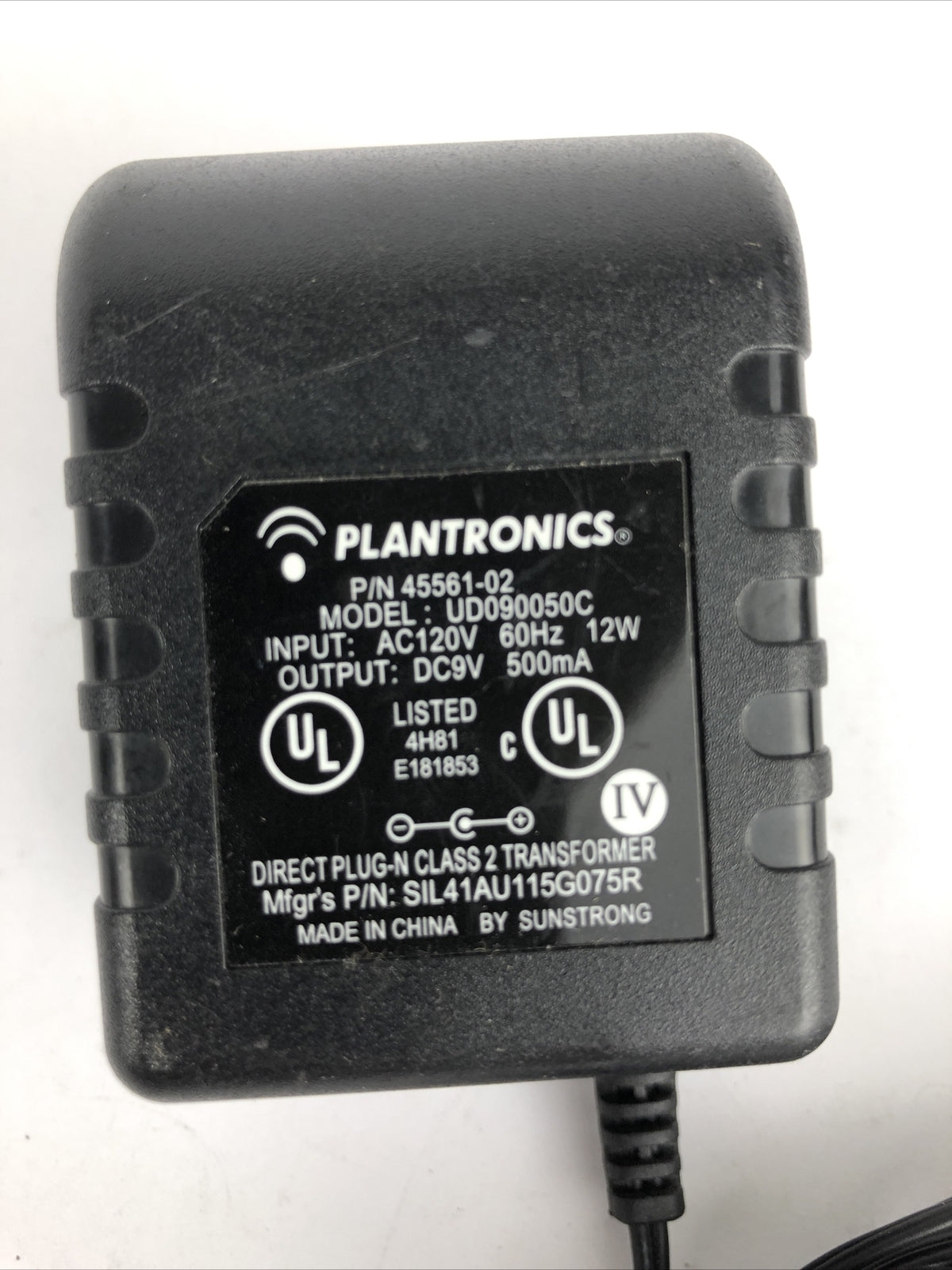Plantronics Model UD090050C Charger Power Supply 45561-02 Free Shipping      A16
