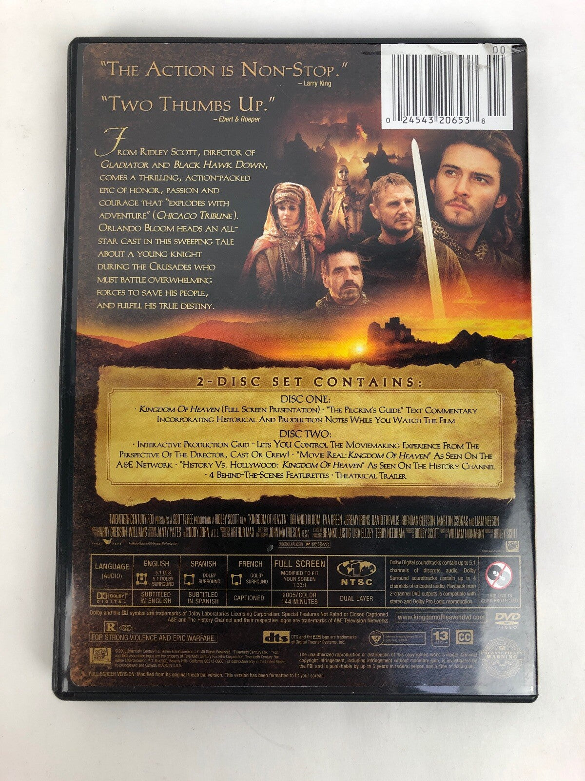 (CQ) Kingdom of Heaven (2-Disc Full-Screen Edition) Used - Mint Discs FSTSHP