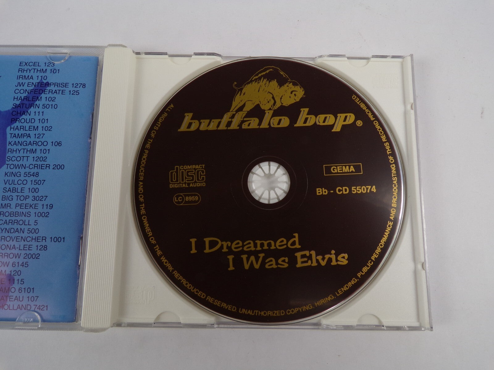 I Dreamed I Was Elvis My Woman It Don't Pay Rains No Reason Blue Fire CD#41