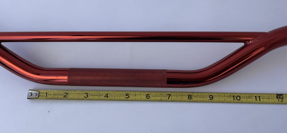 Emgo By WPS 7/8" Handlebar Low Buckhorn 18-95202 ALUM_STEEL BAR CL RED 31.5" NOS