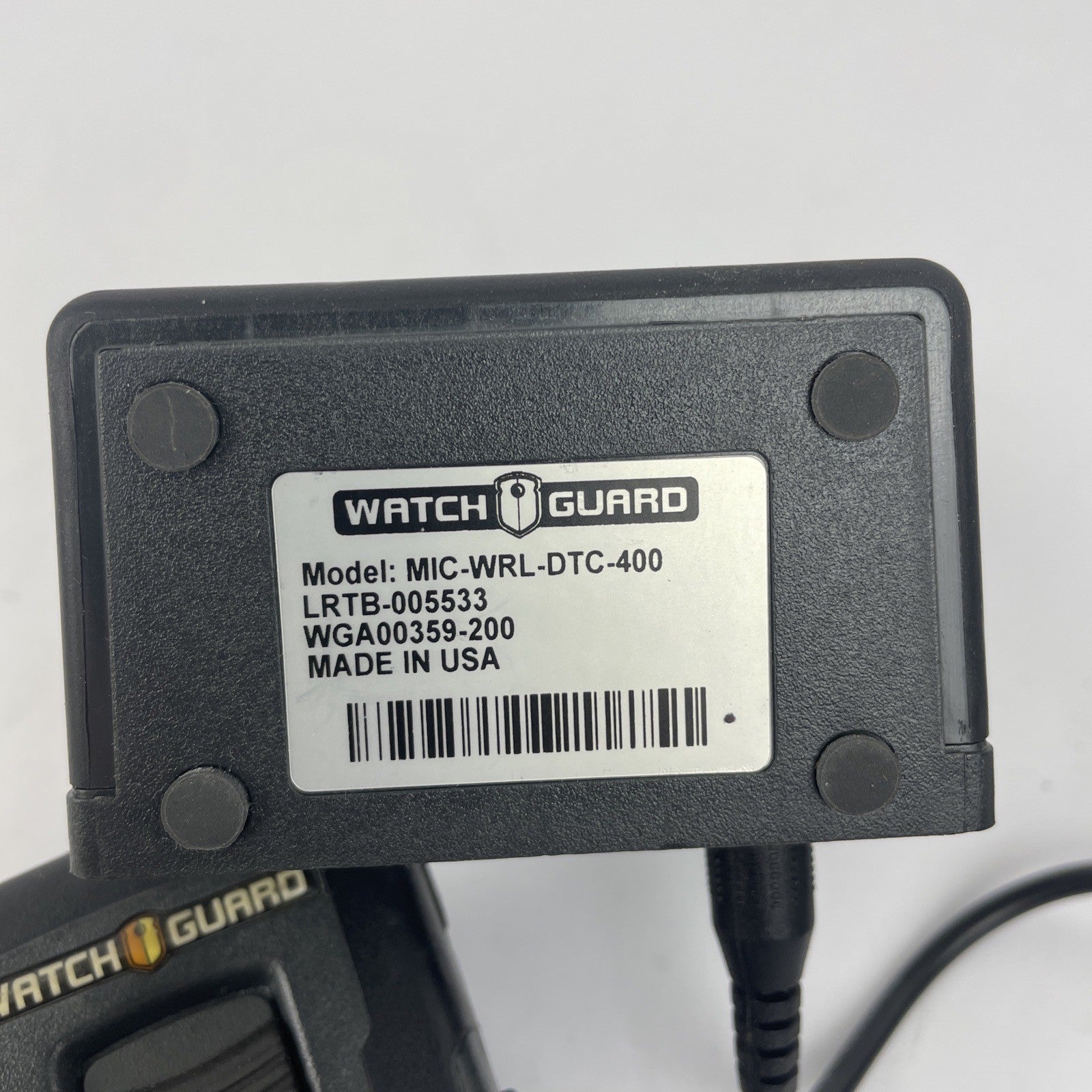 Watch Guard Wireless Microphone with Charger MIC-WRL-TRN-400 + MIC-WRL-DTC-400