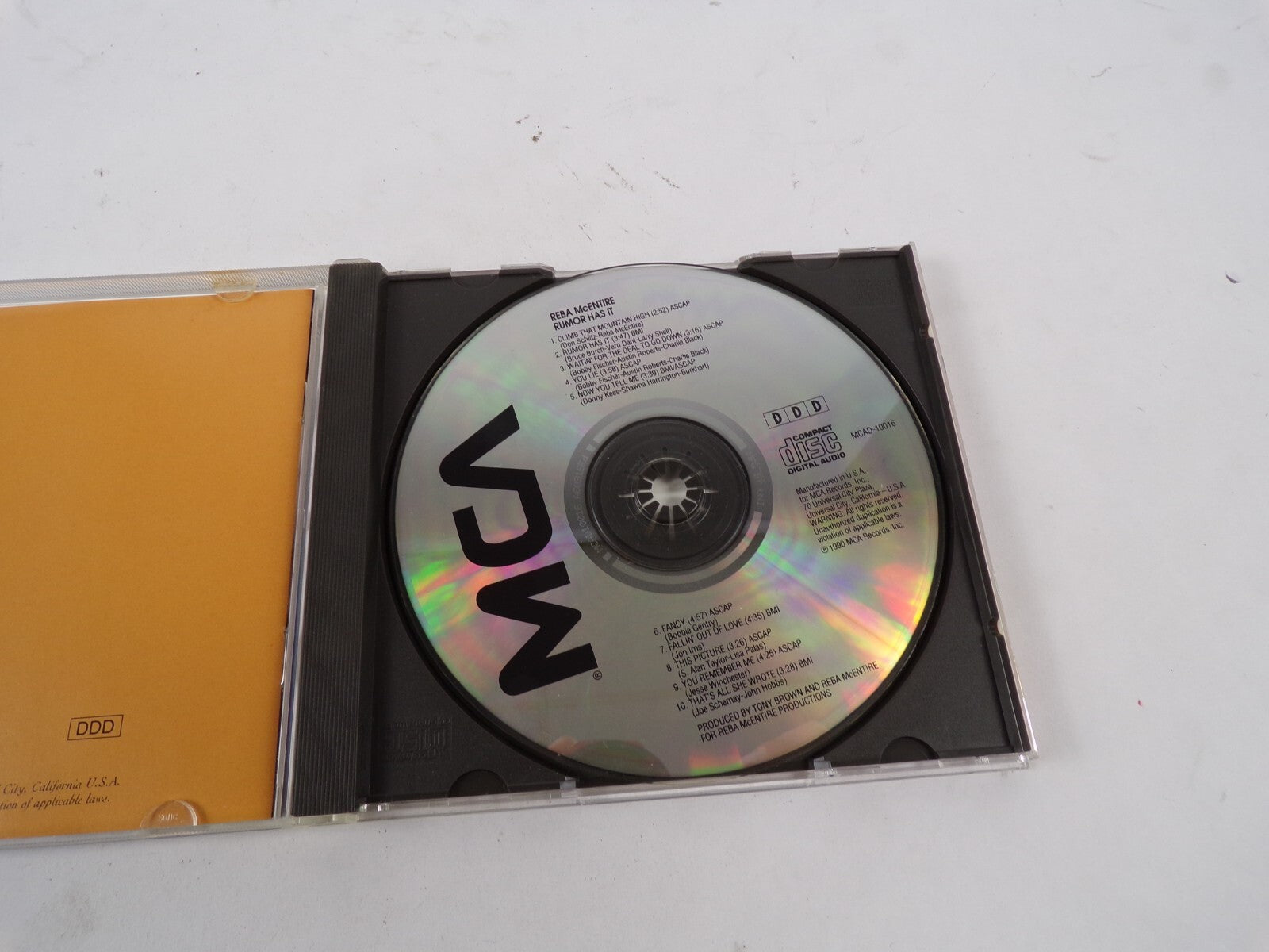 Reba Rumor Has It Climb That Mountain High Rumor Has It Now You Tell Me CD#16
