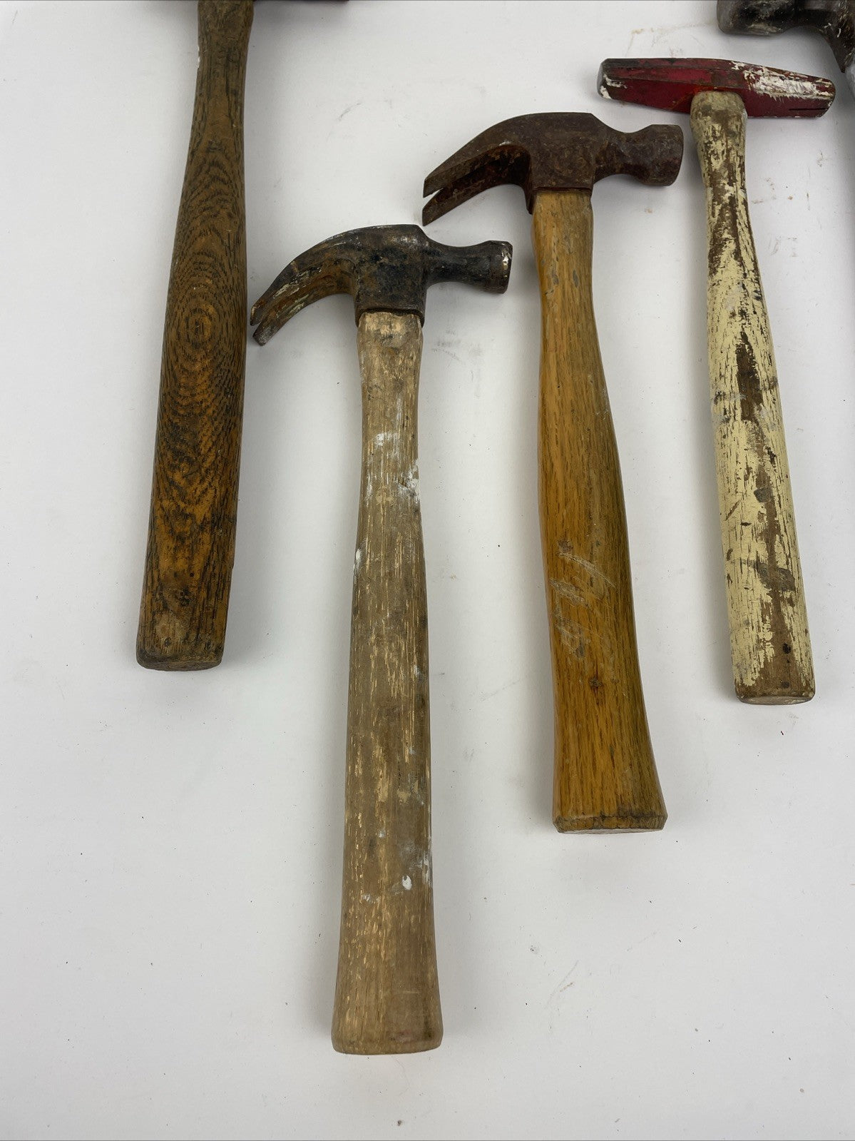 Lot (6) Pc. Hammers Fiberglass Handle Curved Claw Hammer Lot Assorted BallPeen