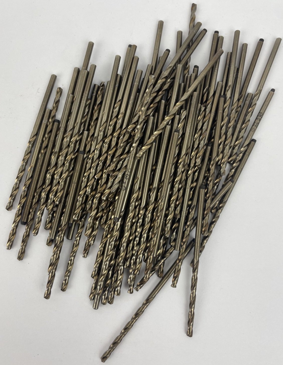 Lot of 103 x TRW # 38 - 2.45mm 2.45 mm Drill Bit lot 3" Long - Made in the USA