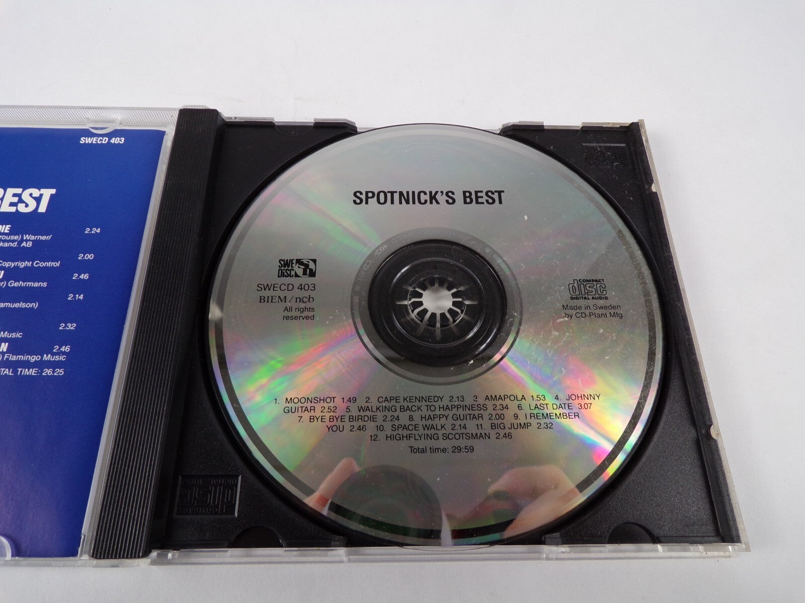 Spotnicks' Best Moonshot Cape Kennedy Amapola Johnny Guitar Last Date CD#61