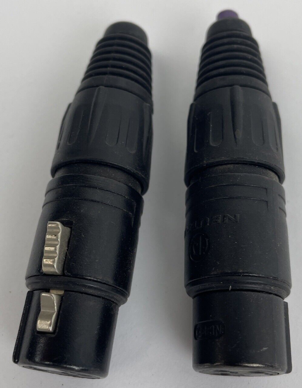 Lot of 2 x OEM NEUTRIK 3 - Pin XLR Female Audio Connection Connector - Black
