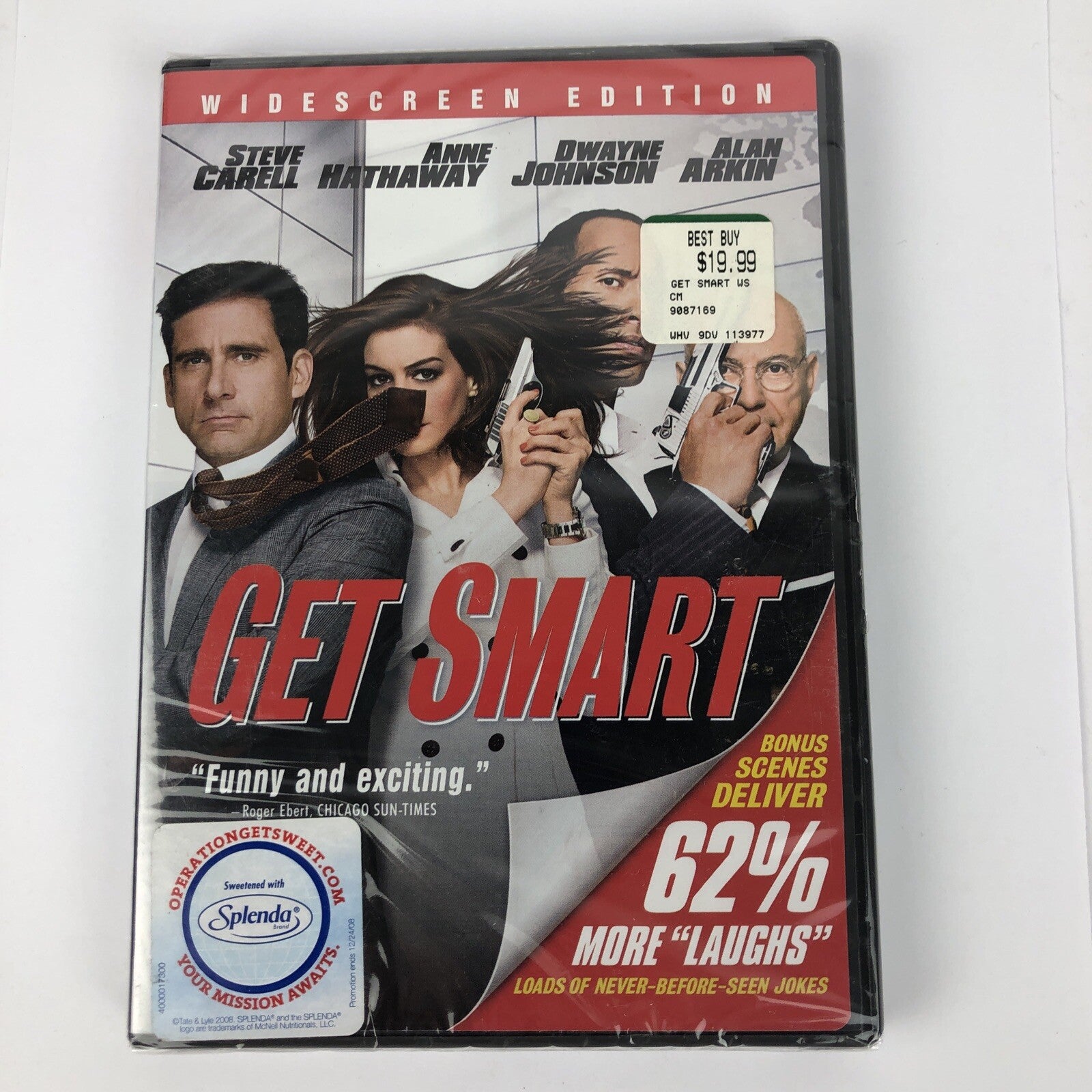 Get Smart (DVD, 2008) Steve Carell Anne Hathaway Dwayne Johnson New Sealed