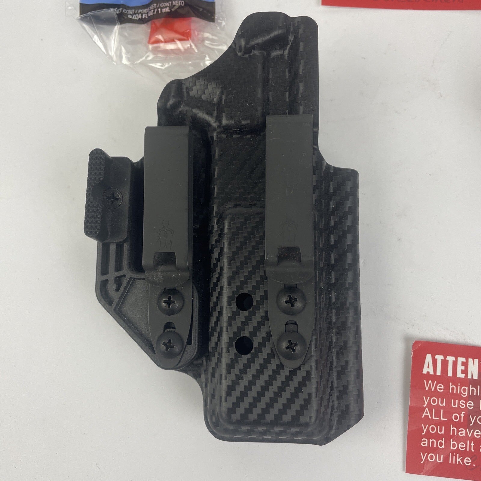 Lot of 5 x Graphite Kydex Gun Holster Pistol Concealed Carry Holster - Brand New