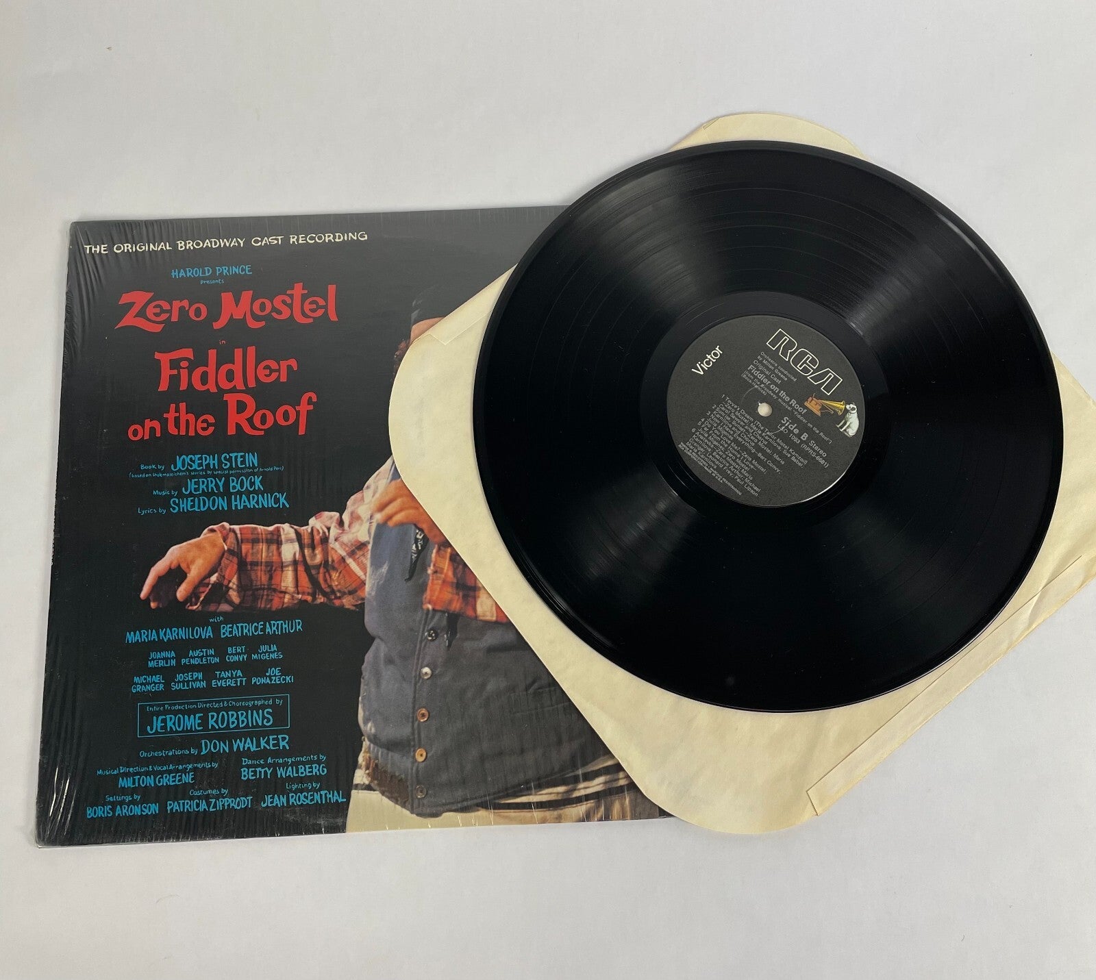 Zero Mostel Fiddler on the Roof Vinyl Record