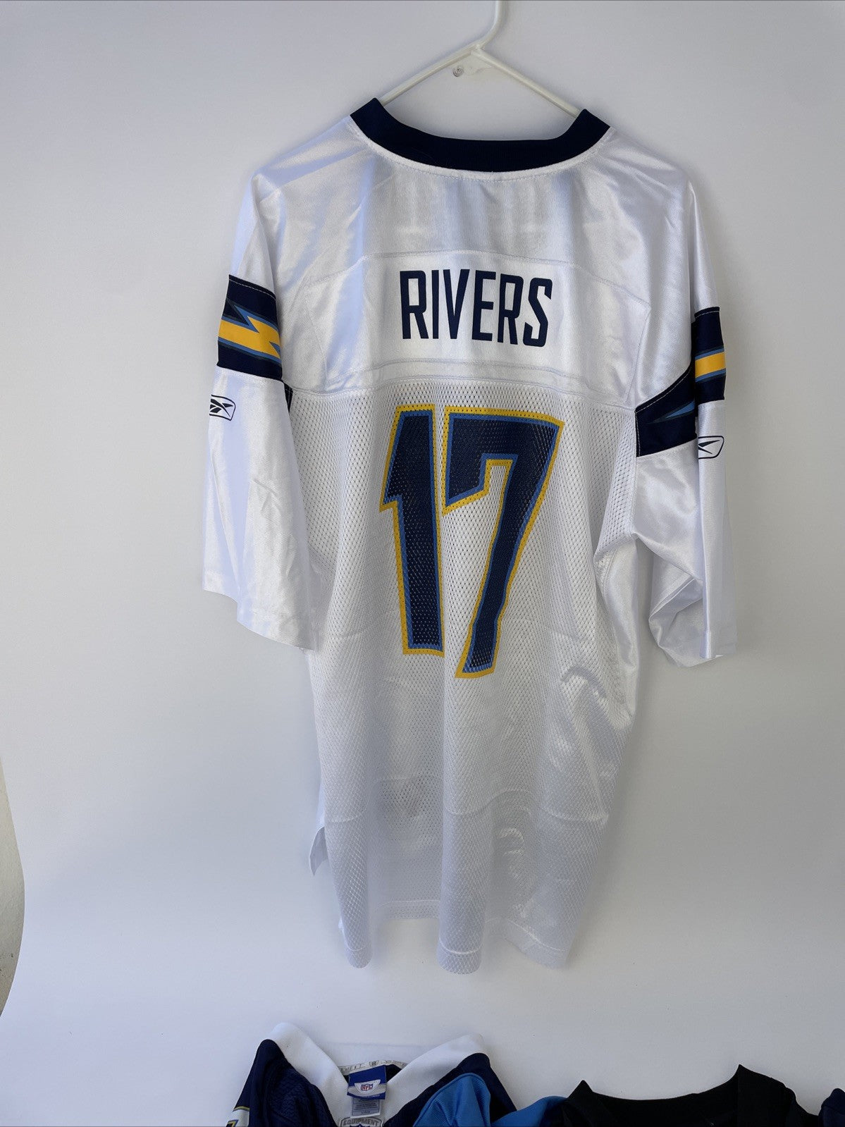 Reebok NFL Chargers Rivers #17 Brees #9 Ryan Mathews #24 - Hoodie Scarf Glasses