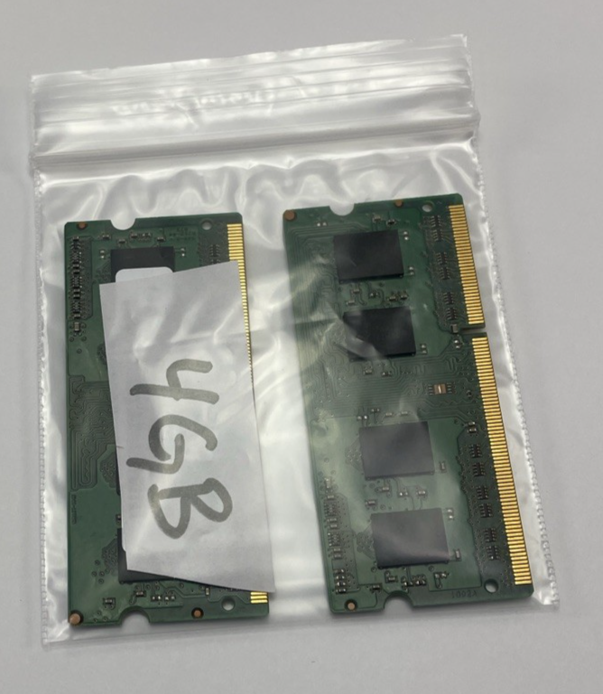 Lot of 2 x MT8JTF25664HZ-1G6M1 2GB 1RX8 PC3-12800S-11-11-B2 Imac RAM