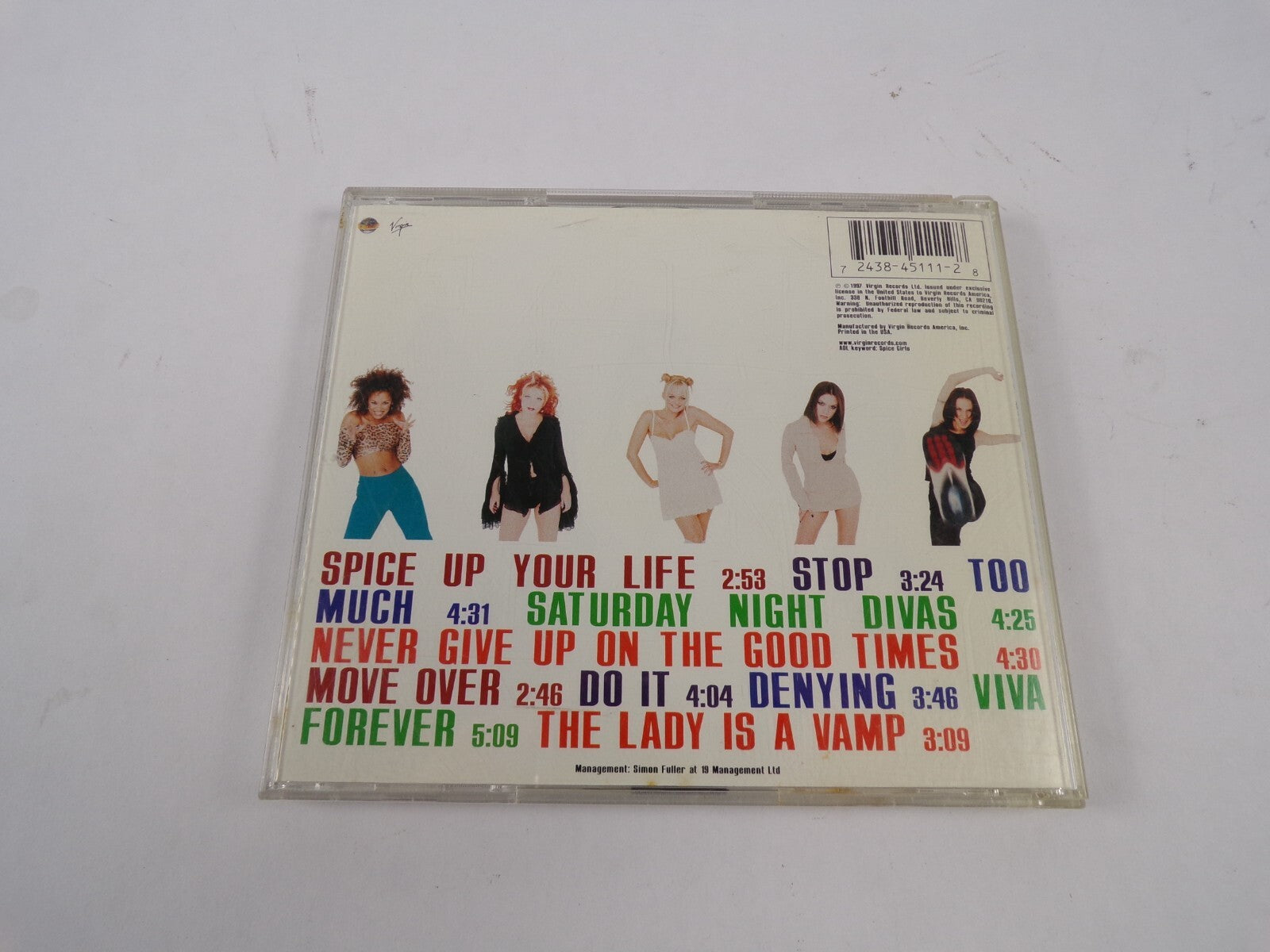 Spice Girls Spice Up Your life Stop Saturday Night Divas The Lady Is aVamp CD#47