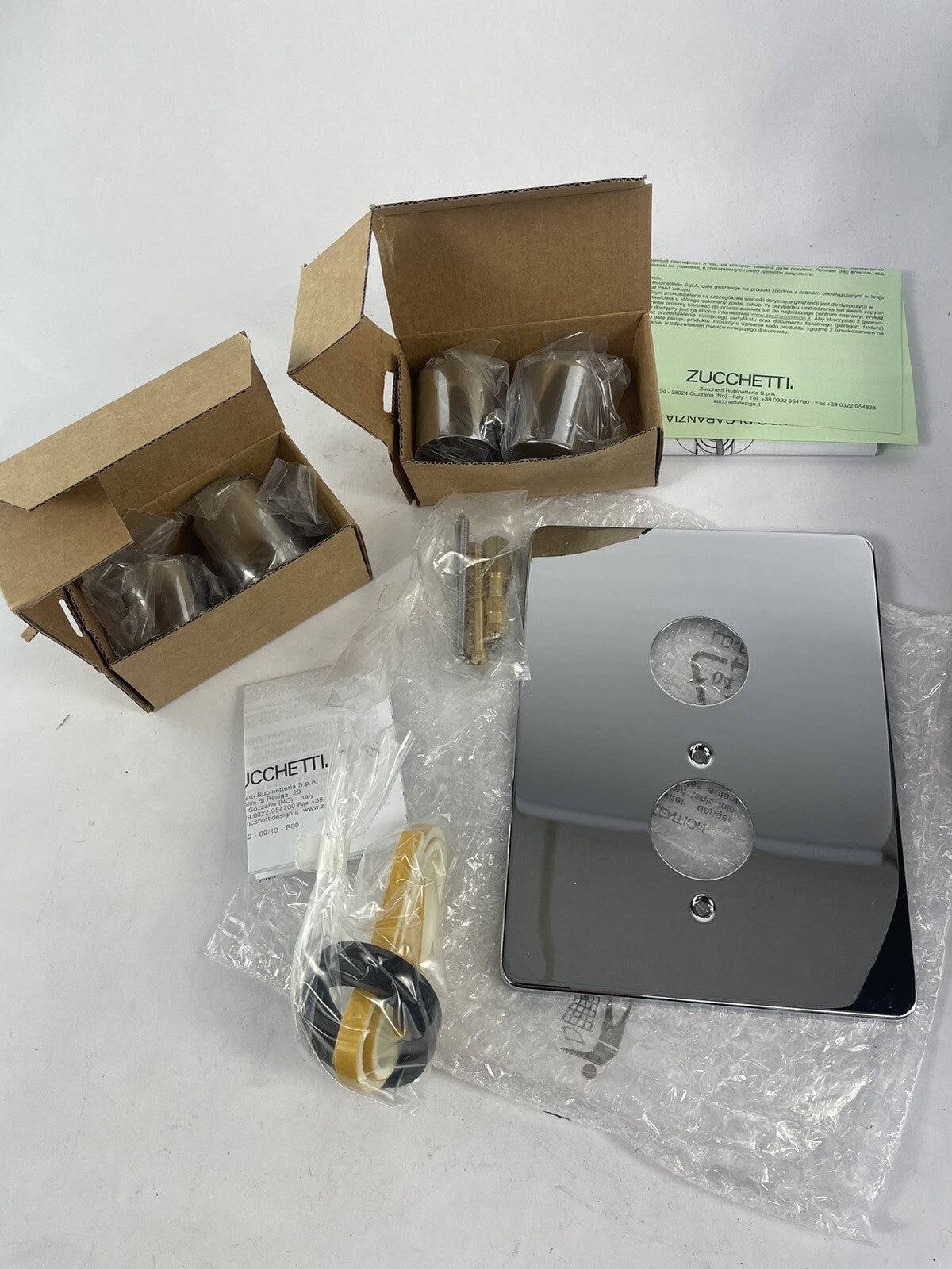 Zucchetti ZT2750.1900 built-in thermostatic shower mixer chrome concealed wall valve
