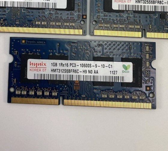 Lot of 5 x OEM Hynix IMAC RAM 9 GB Total - 2GB 1Rx8 PC3 10600S-9-10-B1 + More