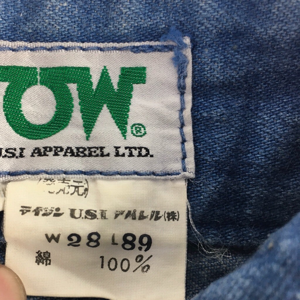 WOW Womens Straight Leg Jeans Blue Zipper Fly Pocket Denim 28