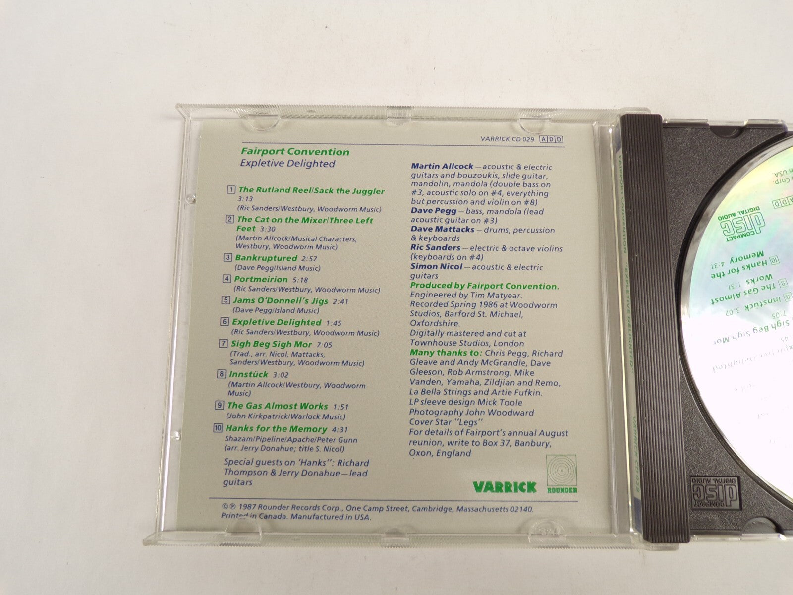 Fairport Convention Expletive Delighted! Bankruptured Portmeirion CD#52
