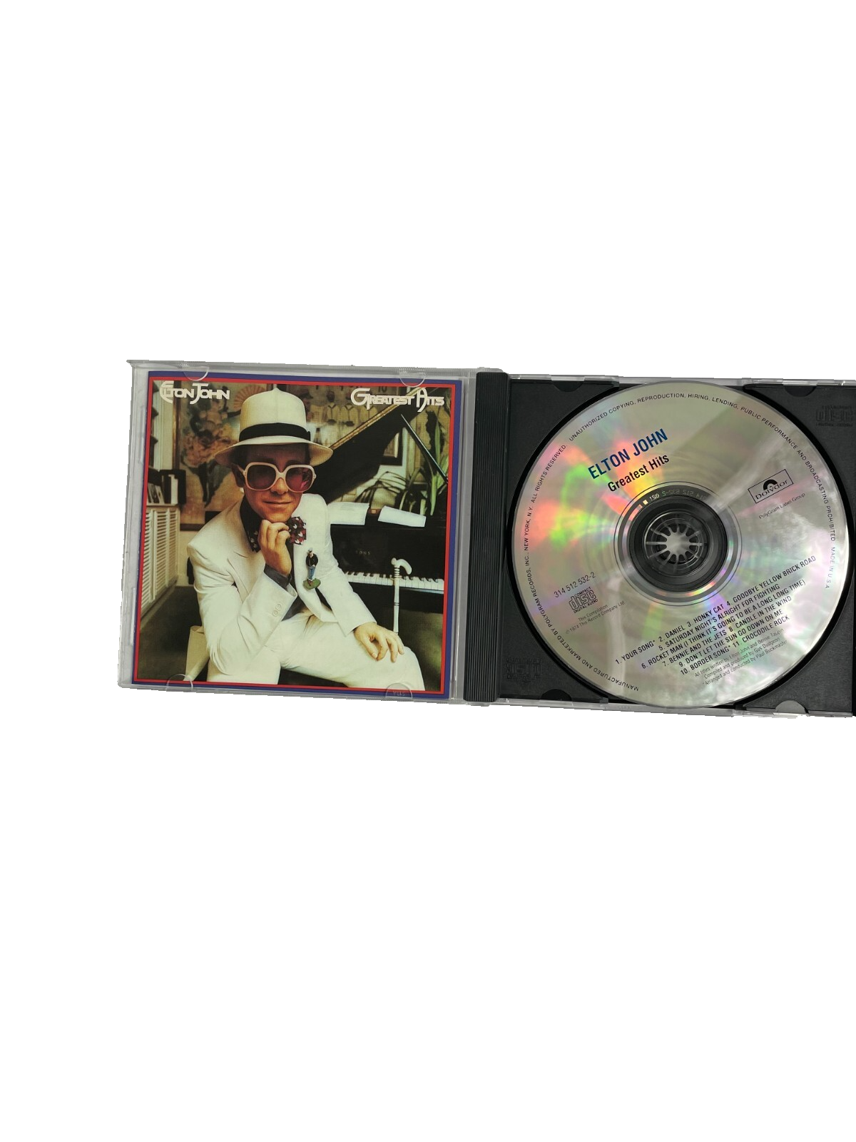 Elton John Greatest Hits Your Song Goodbye Yellow Brick Road Border Song CD#29