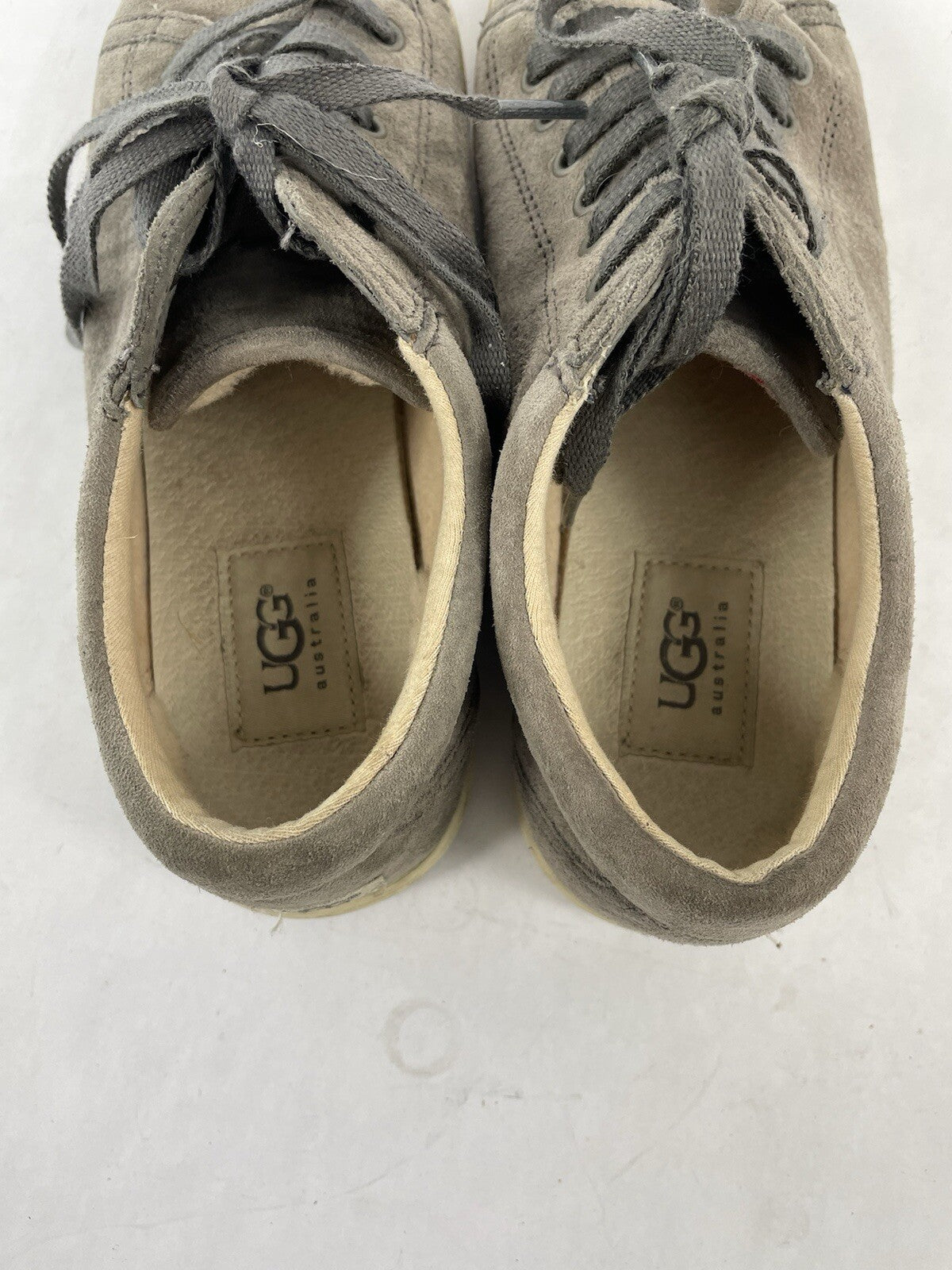 UGG 1005484 Women's 7.5 Tomi Lace Up Gray Suede Trainers Waterproof Sneakers