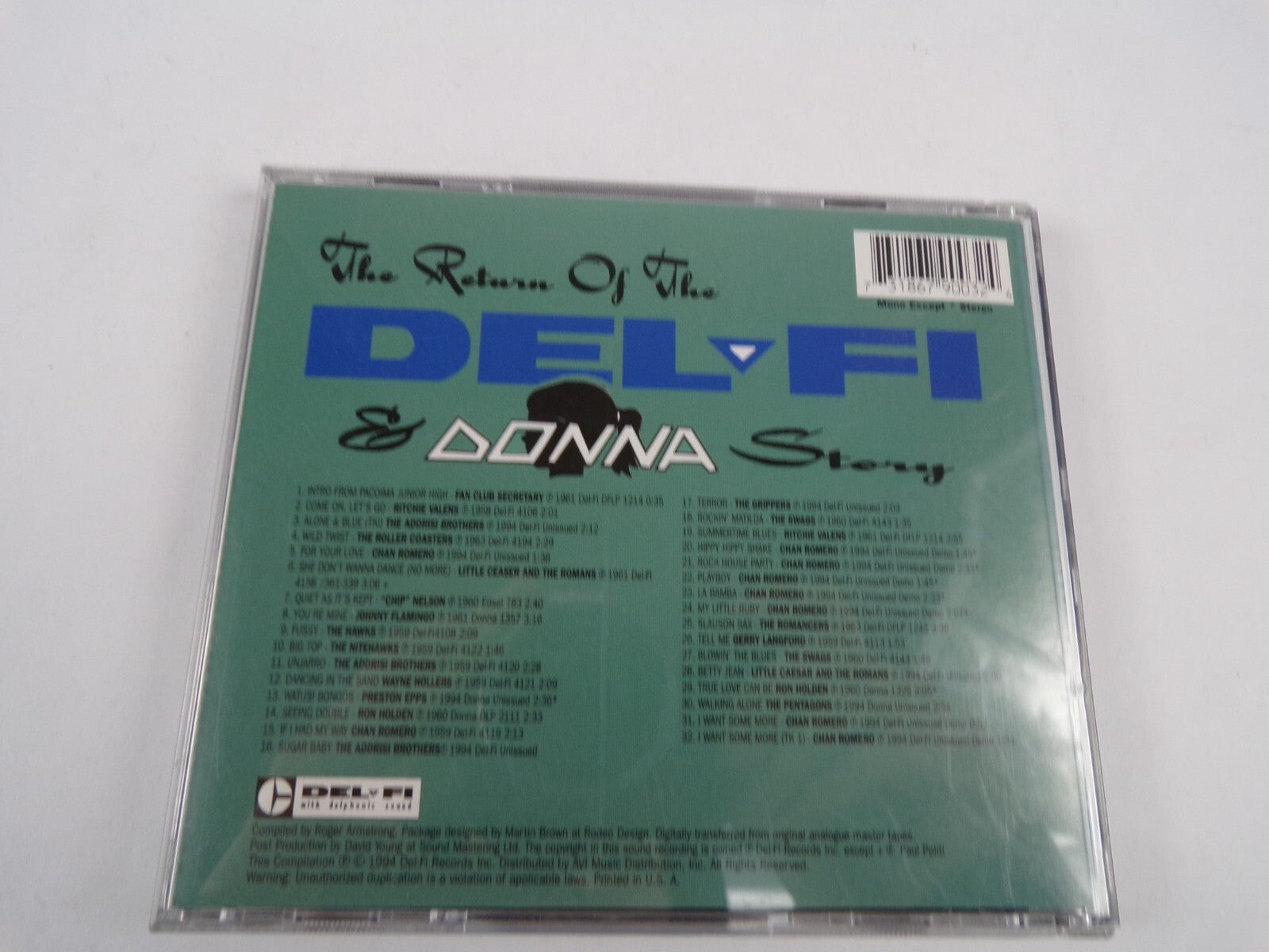 The Return Of The Del-fi & Donna Story Various Artists  CD#22