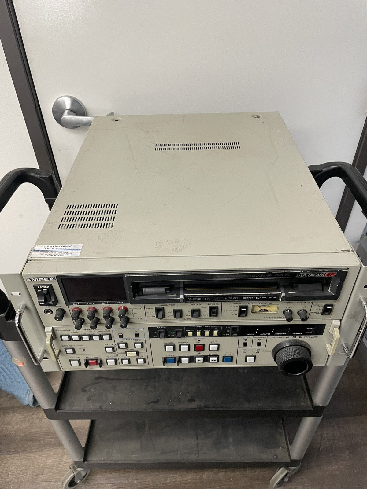 Ampex Betacam SP CVR-70 Studio Editor Video Cassette Recorder - ERROR 96