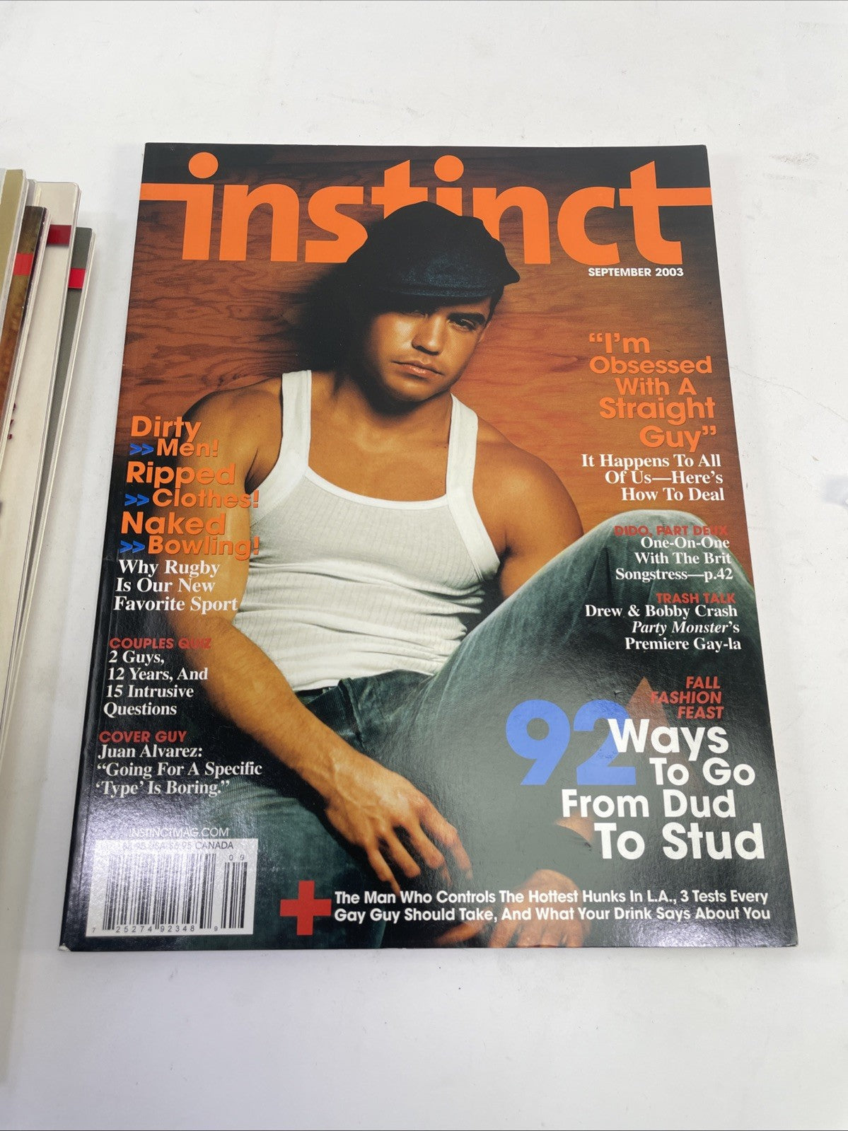 Lot of 20 Instinct magazine 2002 - 2005 Gay Fashion Lifestyle & Entertainment