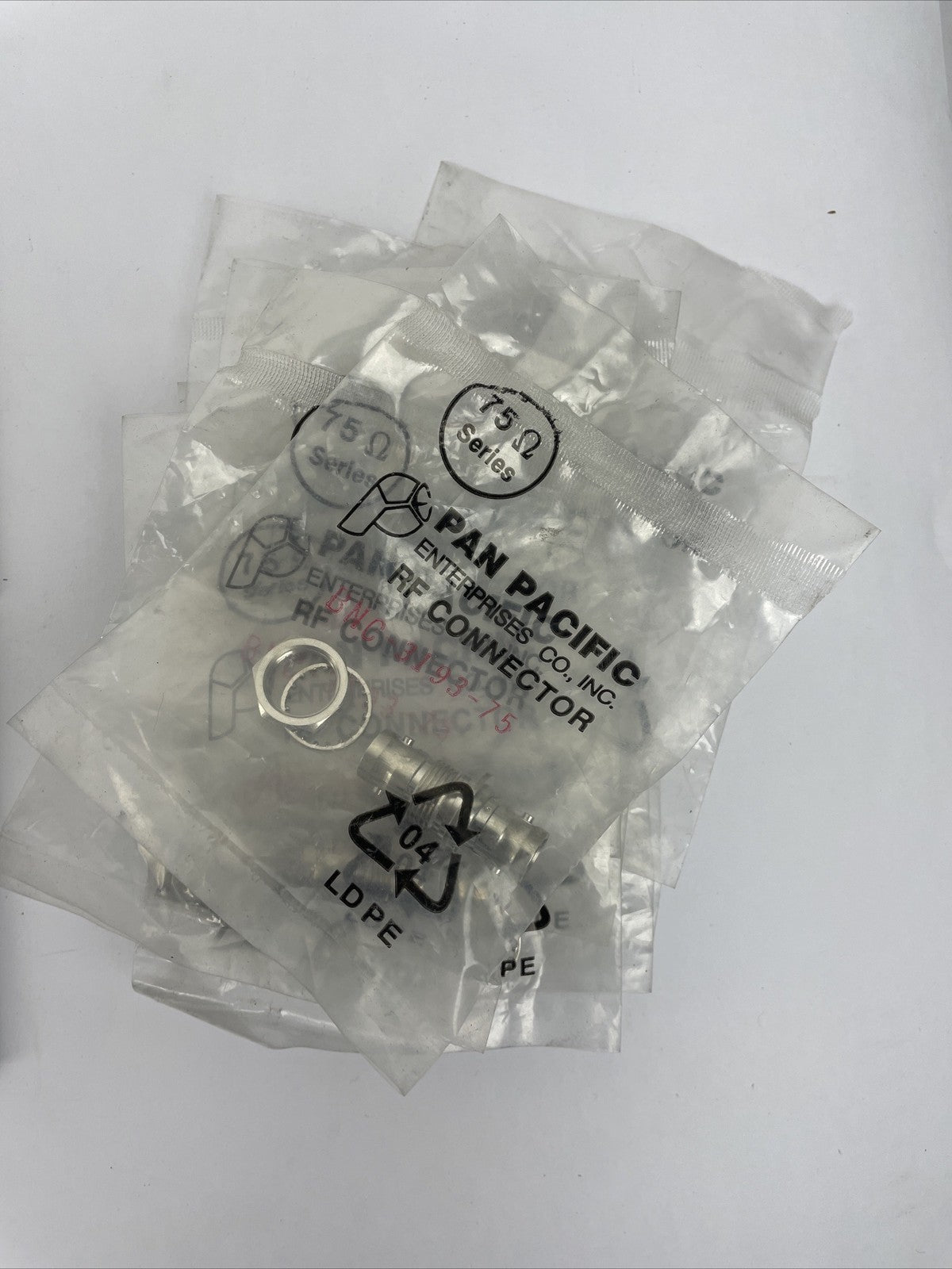 Pan Pacific BNC-3193-75 RF Connector Lot of 8