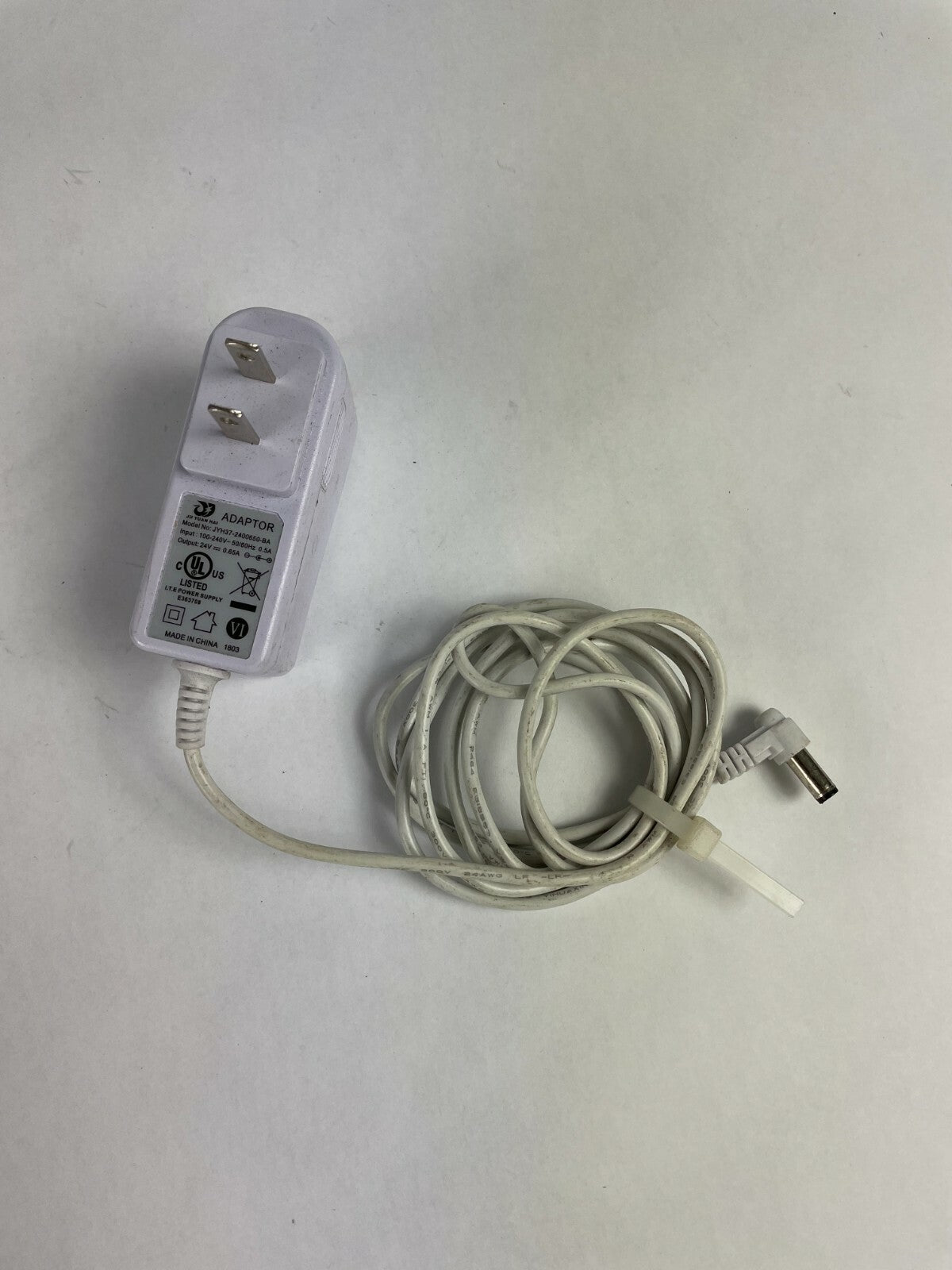 Genuine Ju Yuan Hai JYH37 AC Adapter Output 24 V 650mA Power Supply Adapter A29