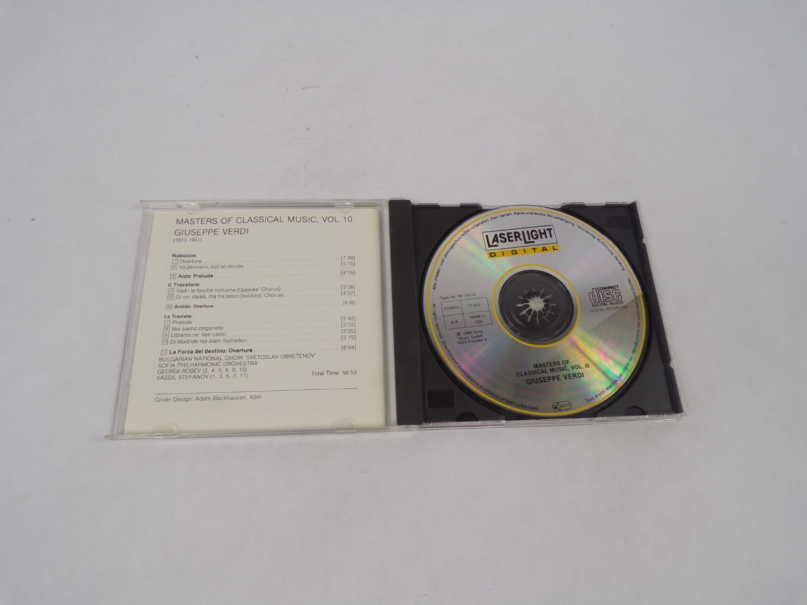 Masters Of Classical Music Verdi The Force Of Destiny Il Trovatore Nabucco CD#70