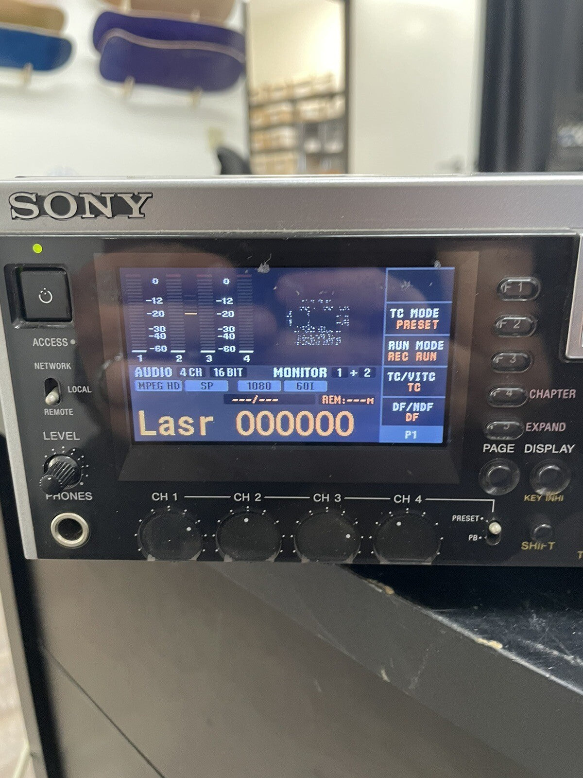 SONY PDW-F30 XDCAM HD PROFESSIONAL DISC PLAYER RECORDER WORKS GREAT
