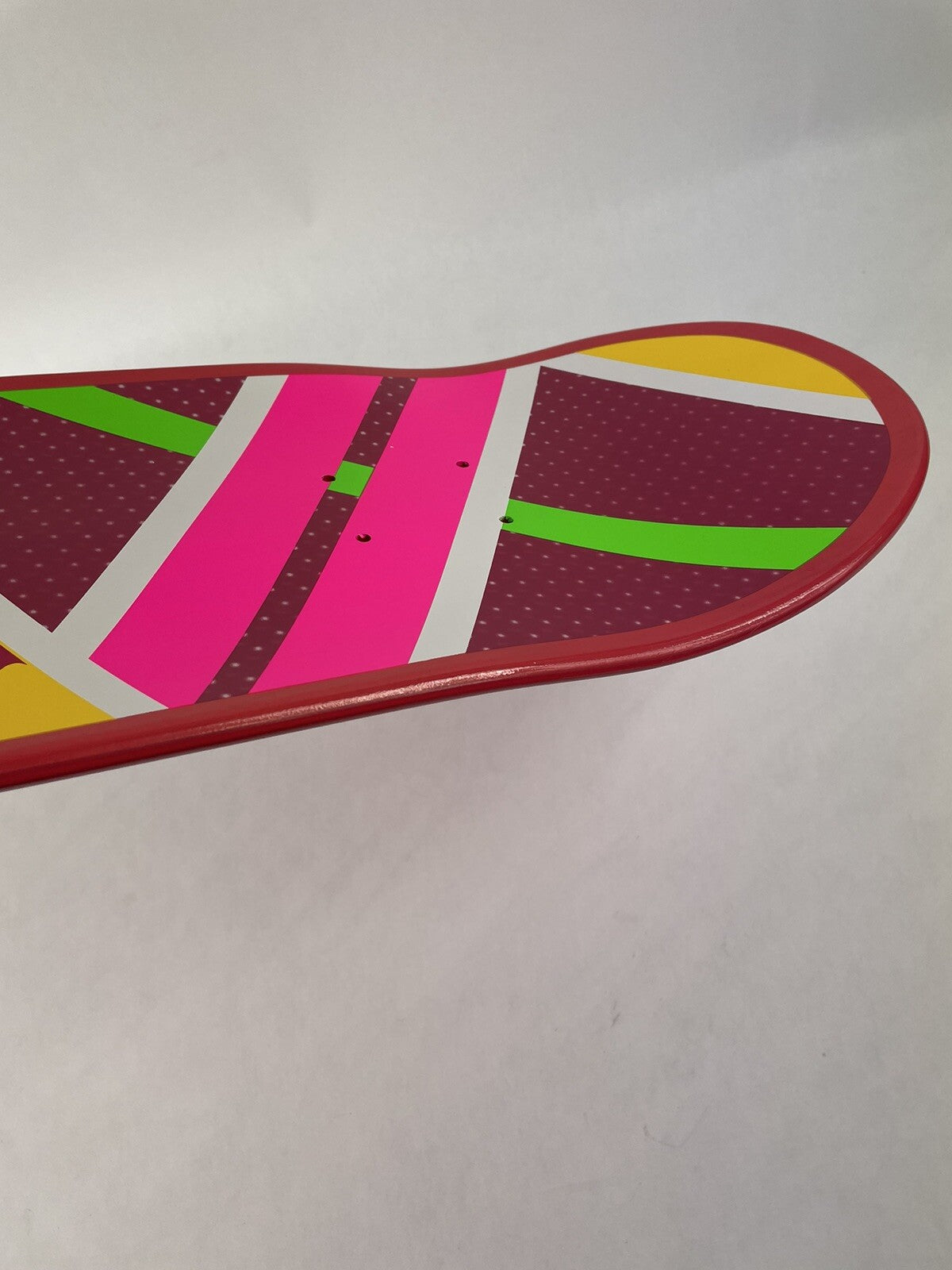 Back to the Future II Marty McFly Hoverboard rideable skateboard deck 8.25 x 32 inches.