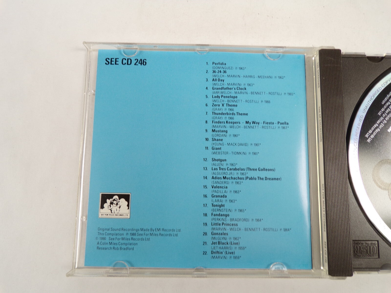 The Shadows The Ep Collection See For Miles Records Perfidia CD#52