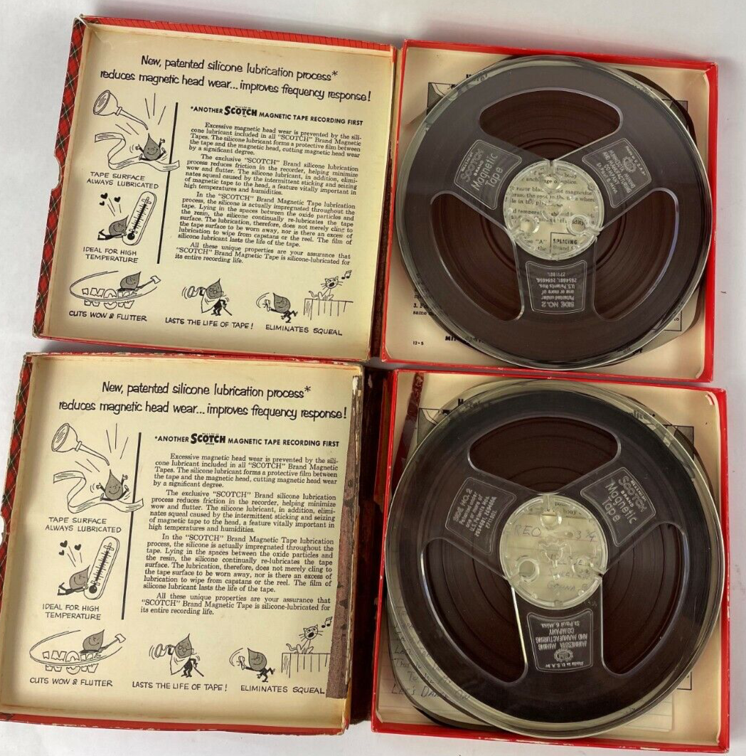 Lot of 2 x Scotch Brand Magnetic Tape 150 Extra Play Monkees Association LOOK