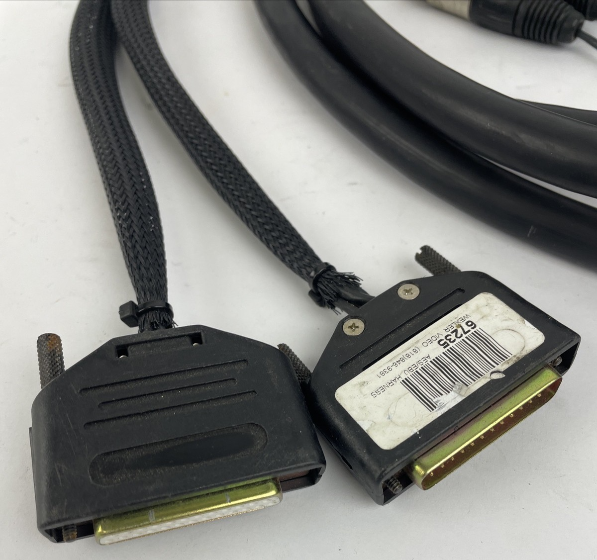 Male / Female 25 Pin AES EBU to 4M  4 x F 4 x M 3 Pin XLR Breakout Snake Cable