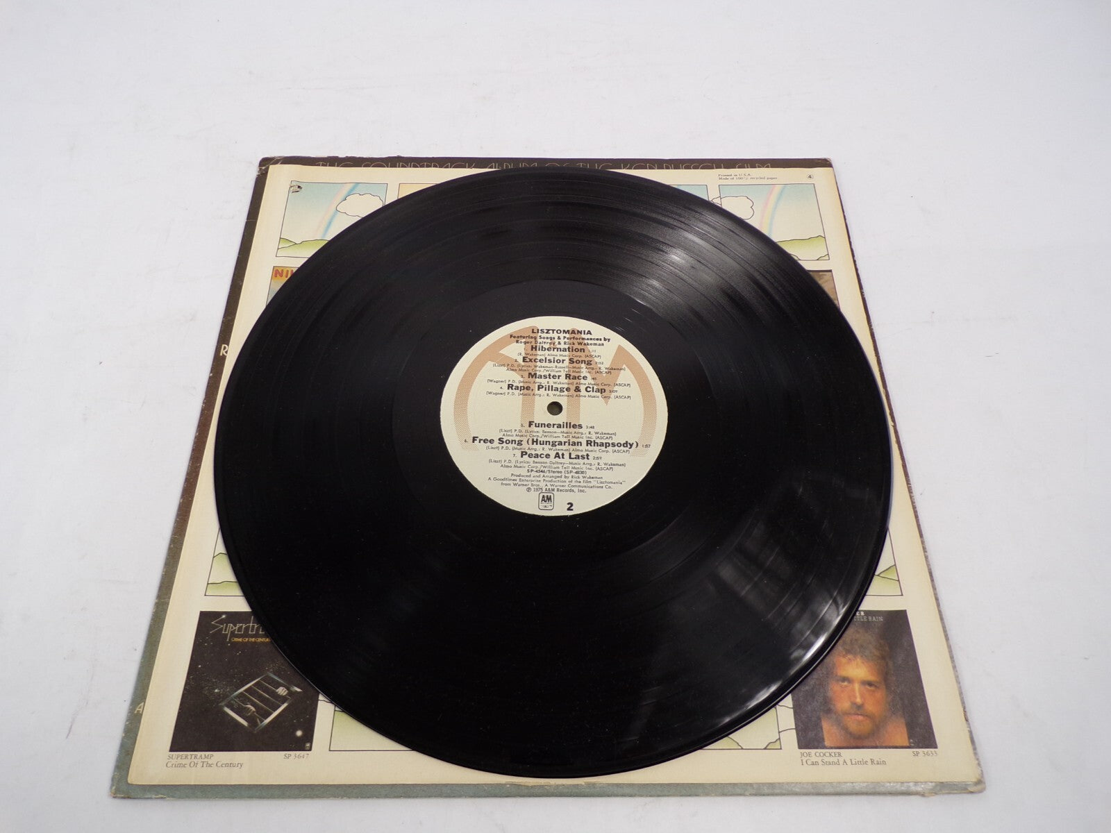 Lisztomania Sound Track Album of The Ken Russell Film Rick Wakeman Vinyl Record