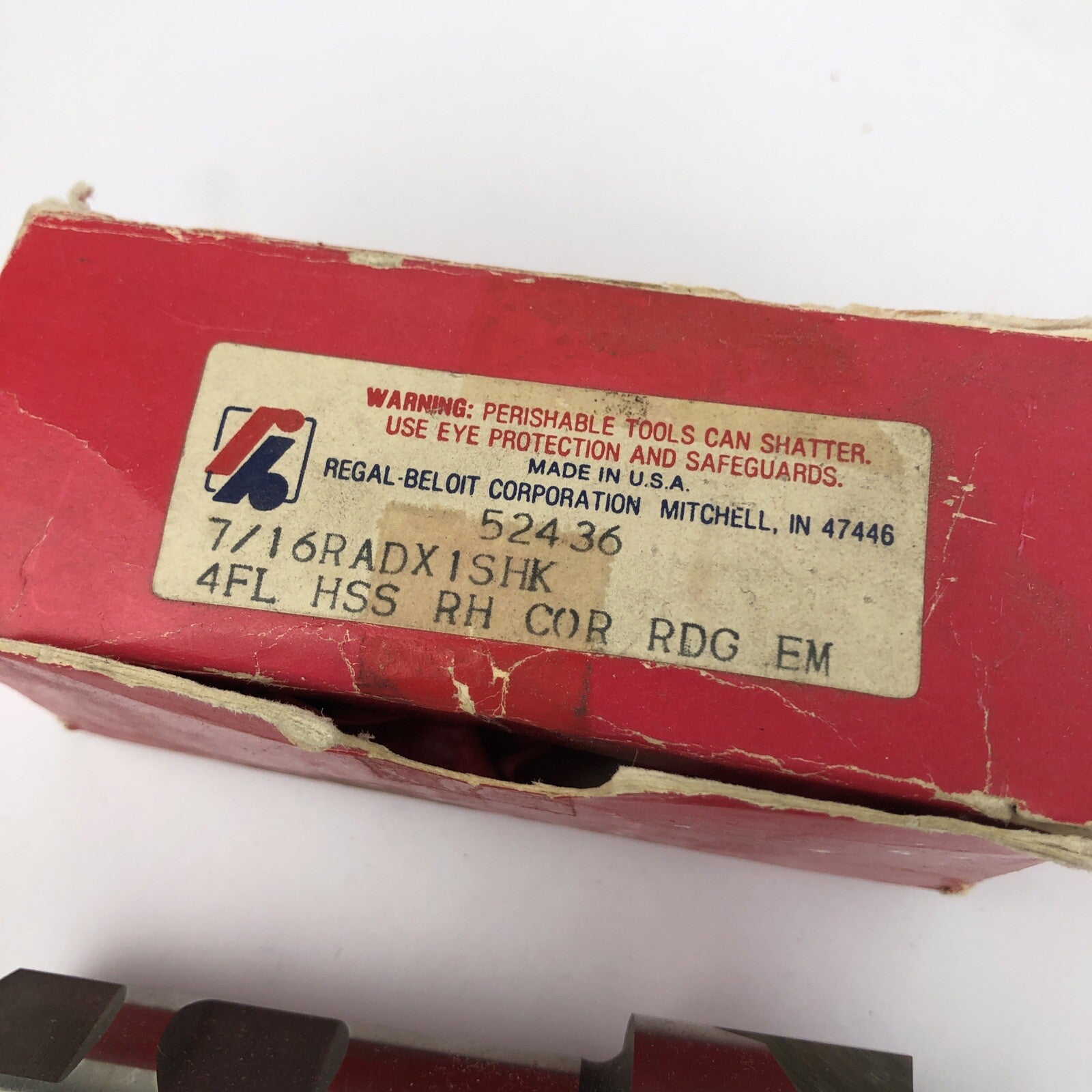 Regal Beloit Corp. RBC HSS 7/16 RAD. EDP# 524 36 USA - LOOK
